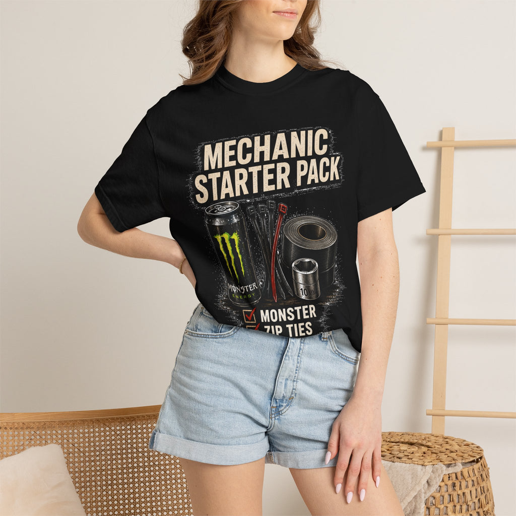 Mechanic Starter Pack T-Shirt — 'Mechanic Starter Pack' Graphic Tee