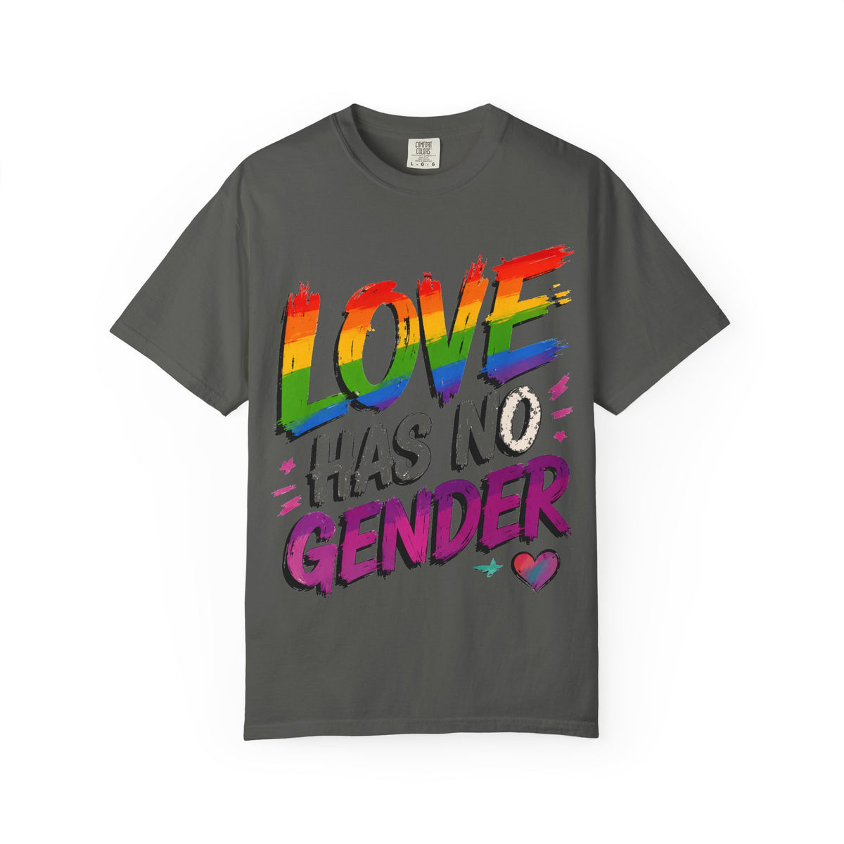 T-Shirt — "Love Has No Gender" Rainbow Pride Graphic Tee
