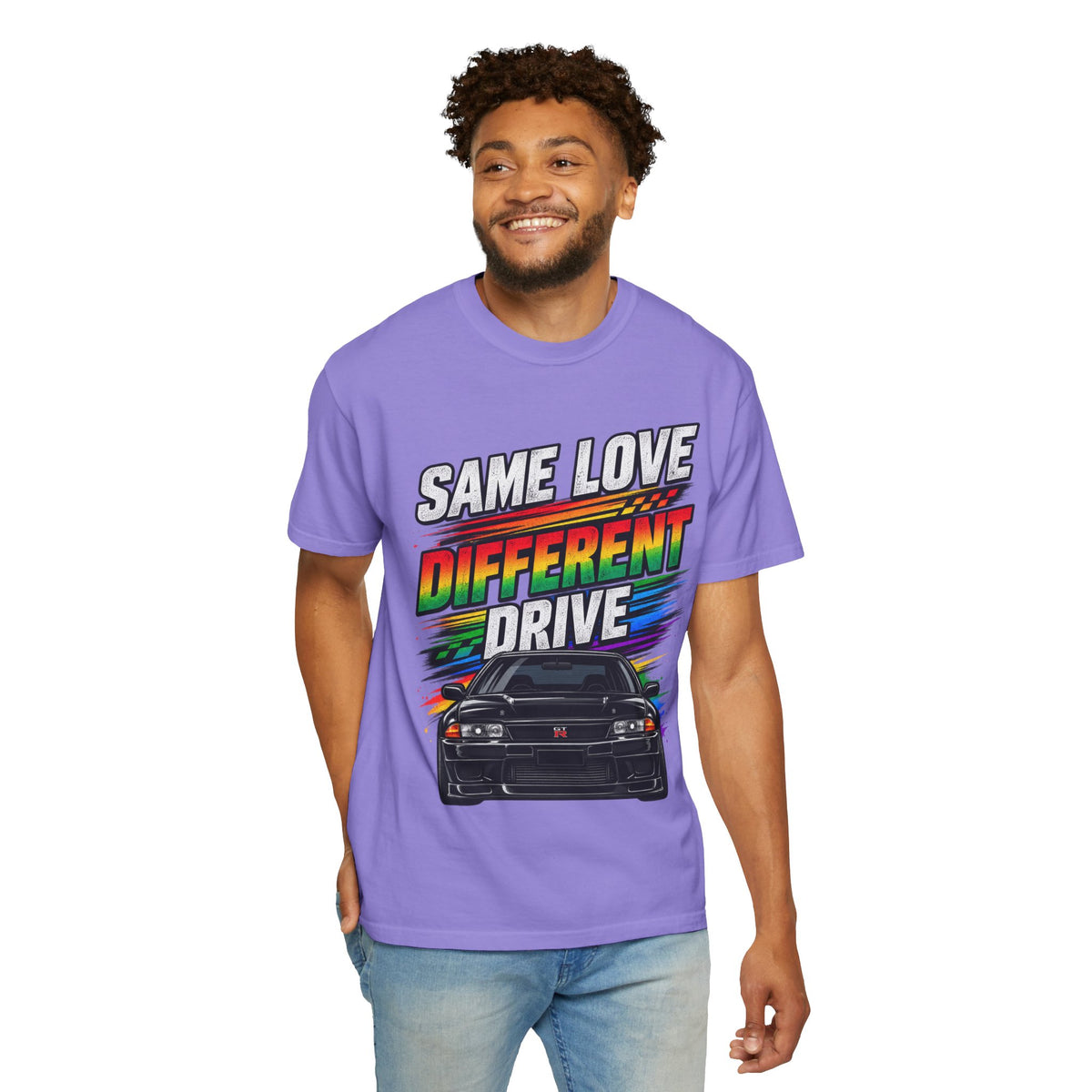 T-Shirt — "Same Love Different Drive" Car Graphic Tee