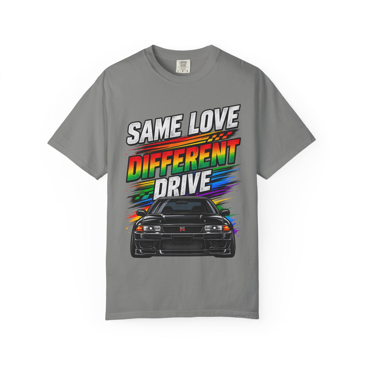 T-Shirt — "Same Love Different Drive" Car Graphic Tee