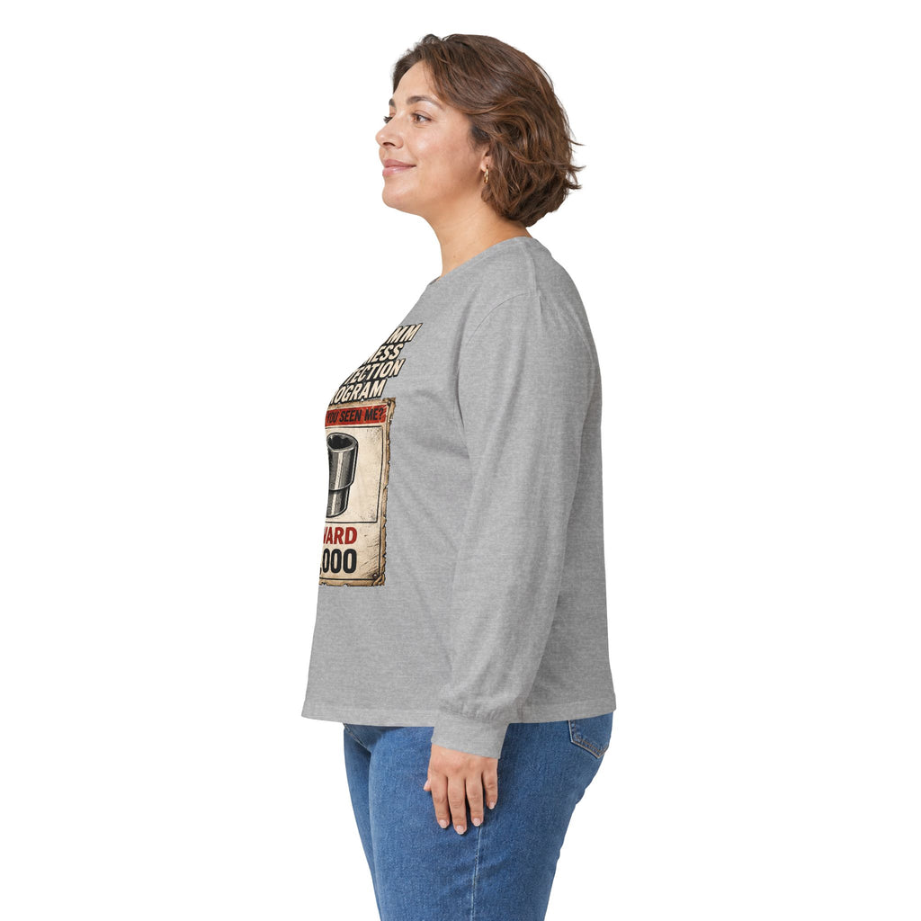 Long Sleeve Tee — “10mm Witness Protection Program” Wanted Poster Design