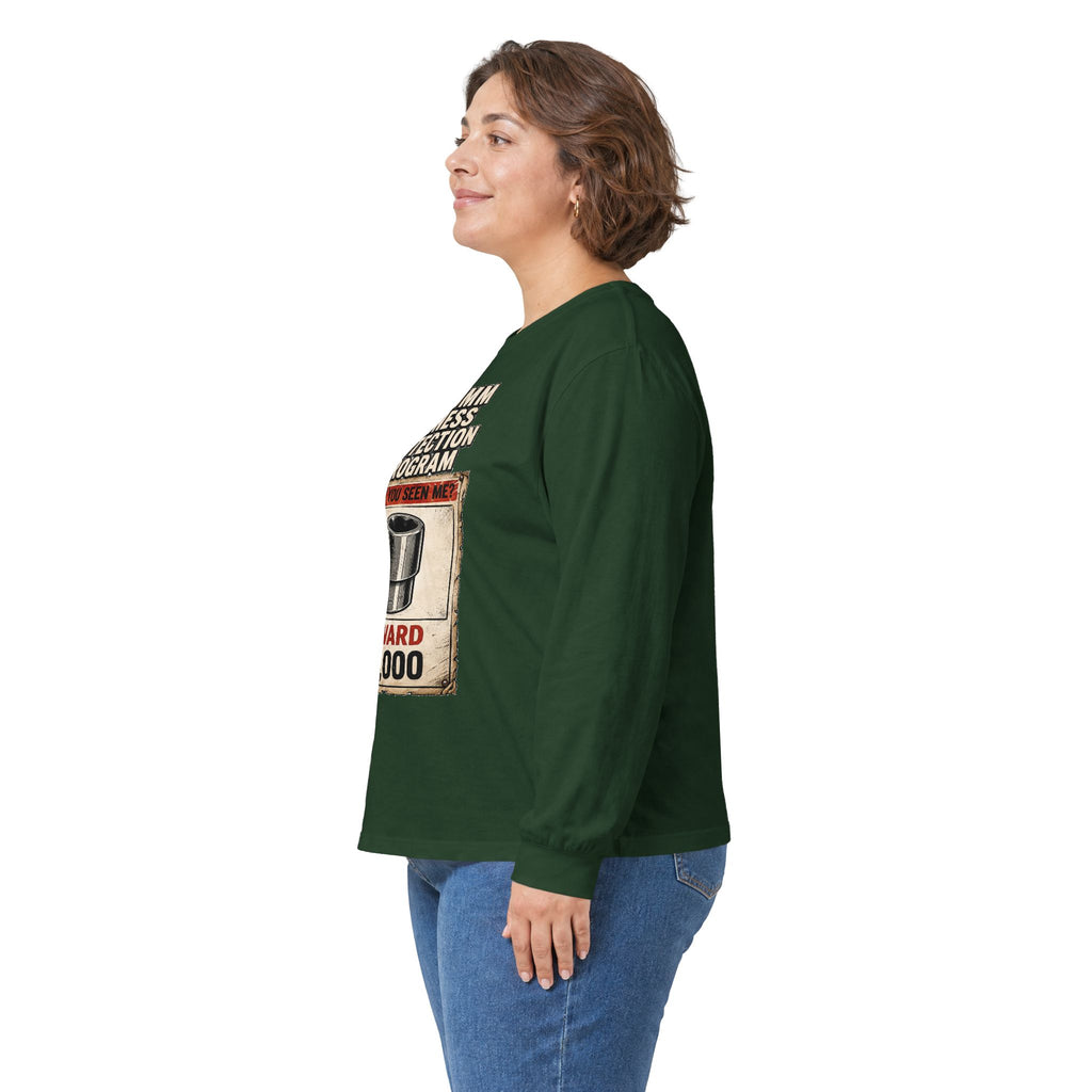 Long Sleeve Tee — “10mm Witness Protection Program” Wanted Poster Design
