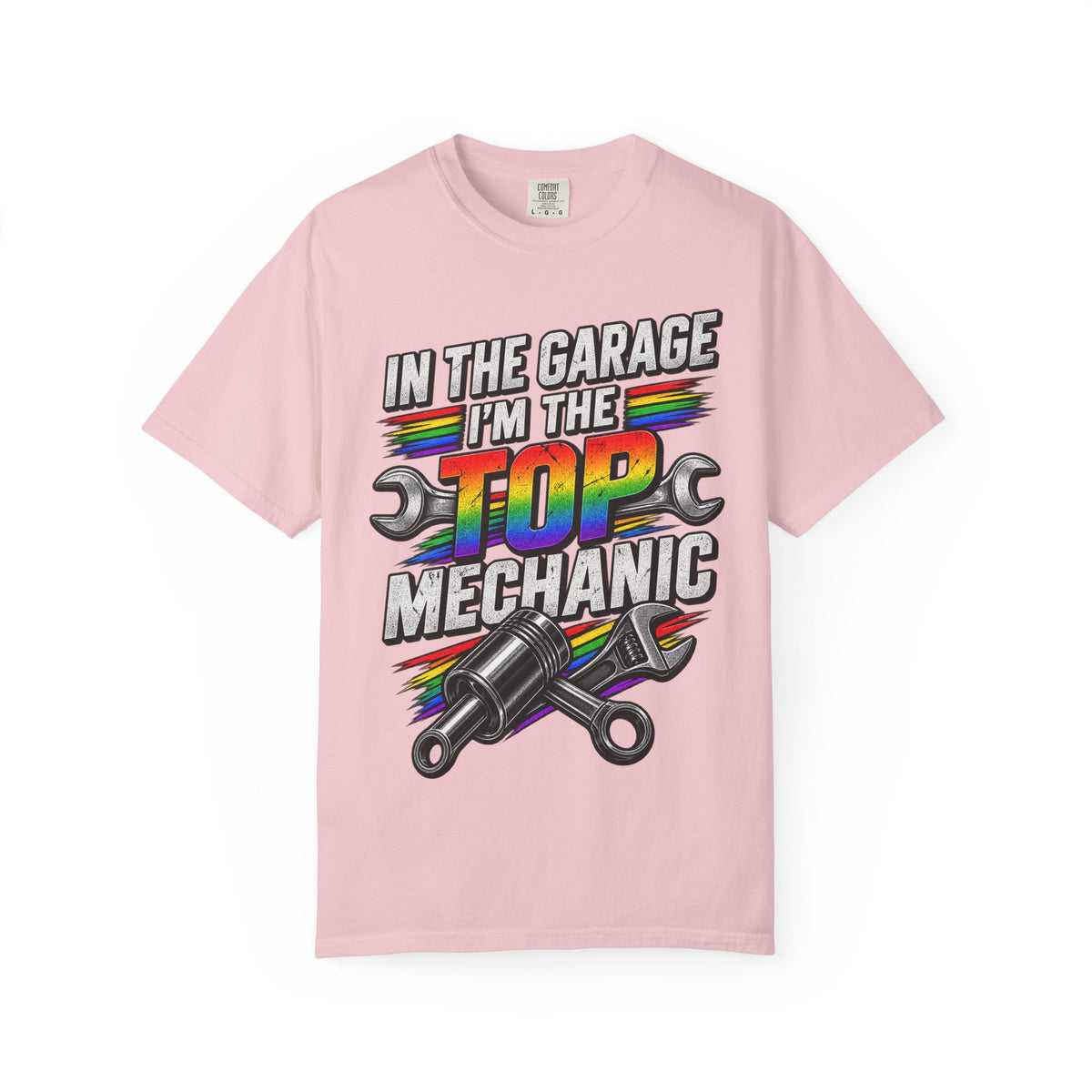Top Mechanic T-Shirt — "In the Garage I'm the Top Mechanic" Graphic Tee