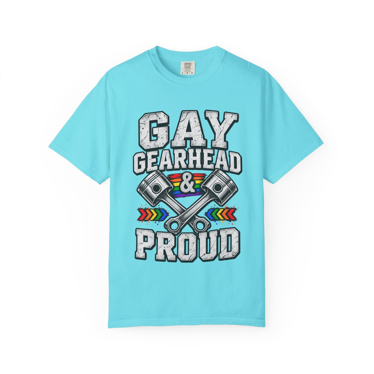 Gay Gearhead & Proud T-Shirt — LGBTQ+ Car Enthusiast Tee