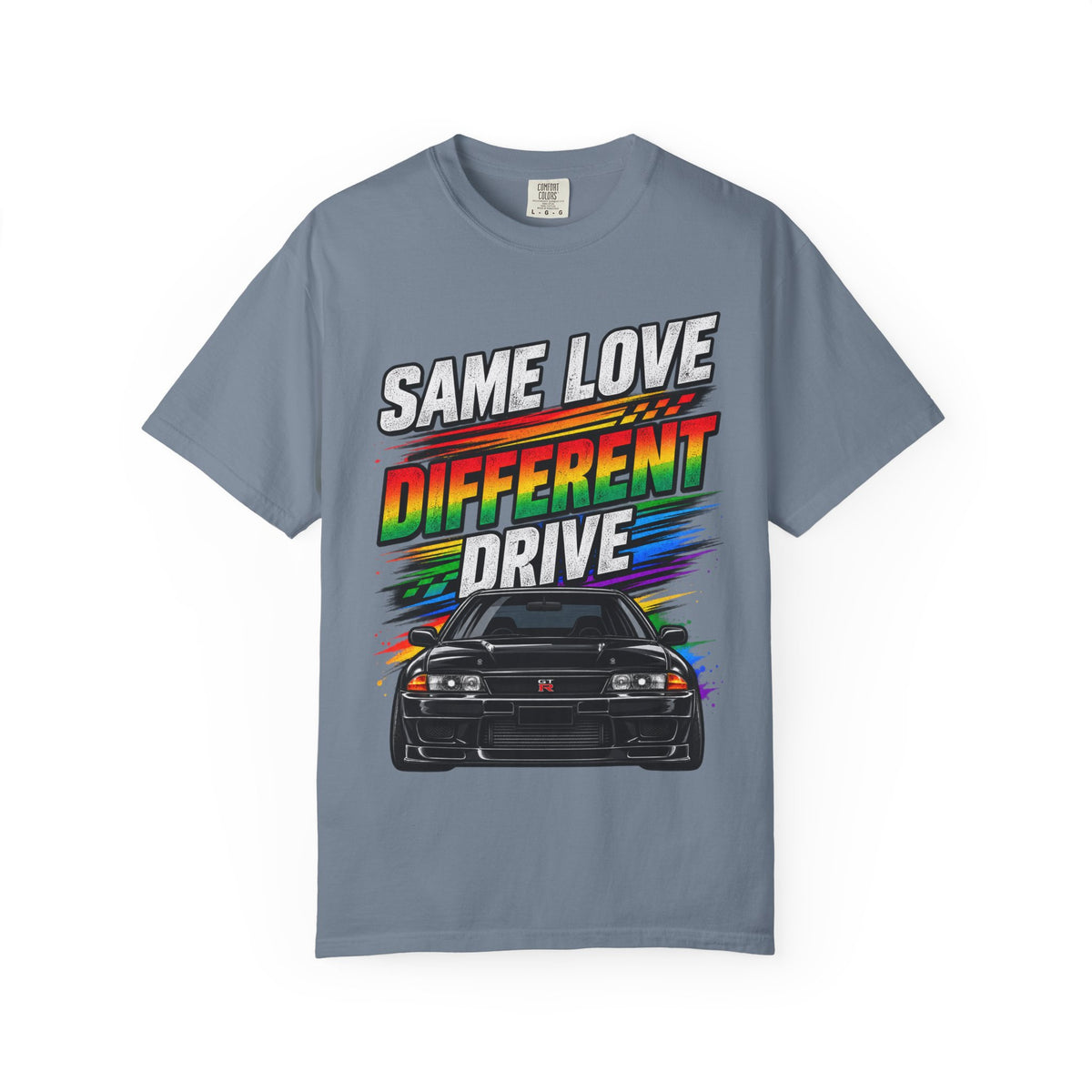 T-Shirt — "Same Love Different Drive" Car Graphic Tee