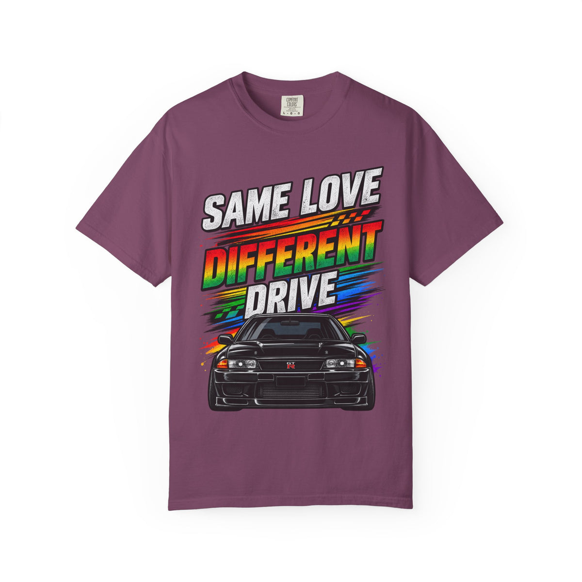 T-Shirt — "Same Love Different Drive" Car Graphic Tee