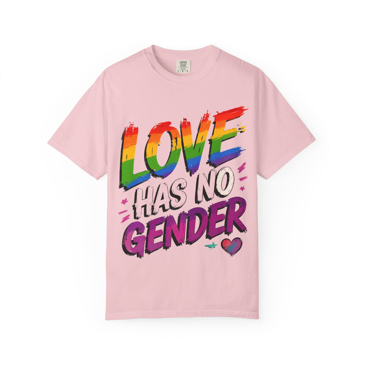 T-Shirt — "Love Has No Gender" Rainbow Pride Graphic Tee