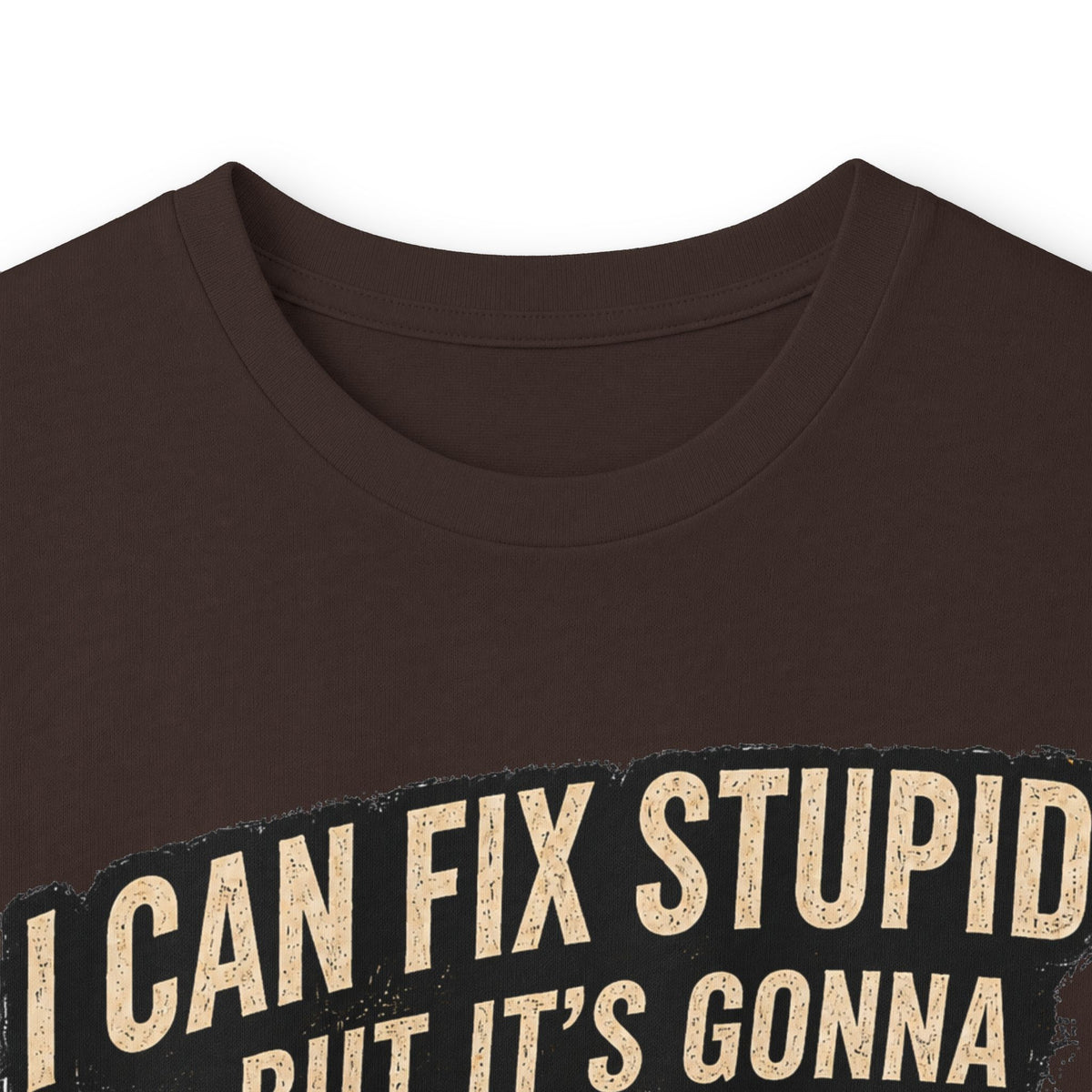 Mechanic Skull Long Sleeve Tee — "I Can Fix Stupid But It's Gonna Hurt"