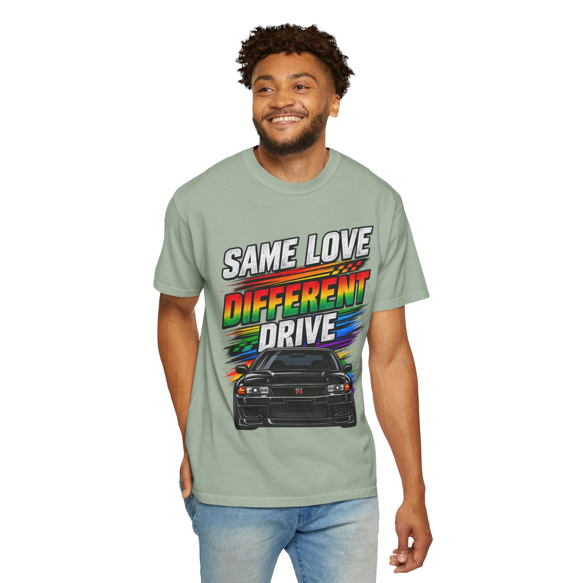 T-Shirt — "Same Love Different Drive" Car Graphic Tee