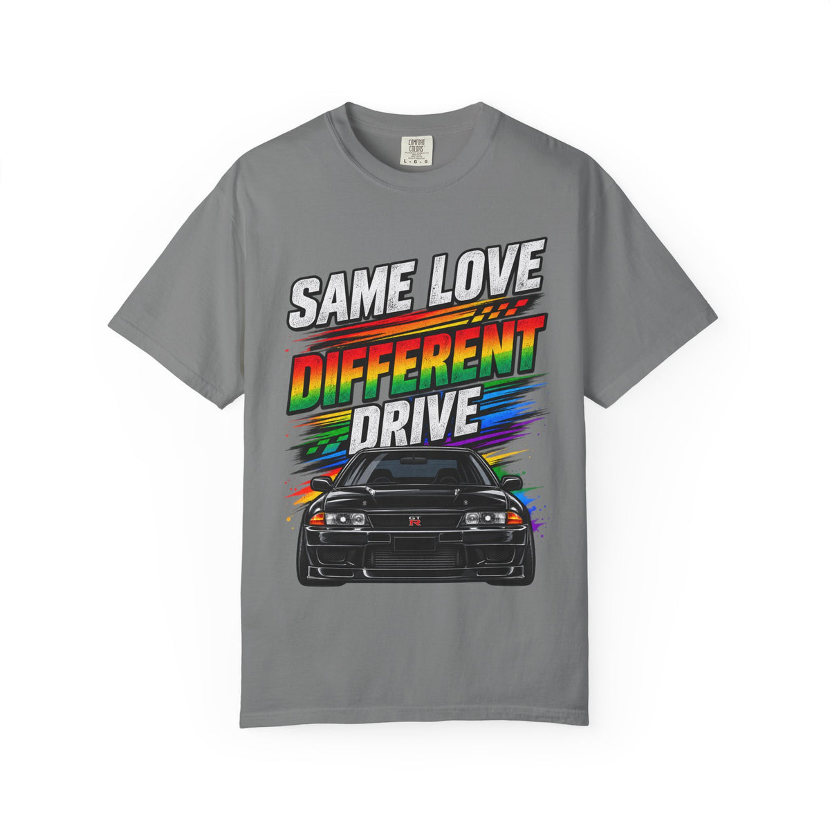 T-Shirt — "Same Love Different Drive" Car Graphic Tee