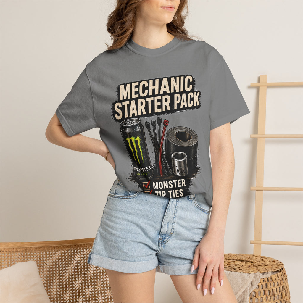 Mechanic Starter Pack T-Shirt — 'Mechanic Starter Pack' Graphic Tee