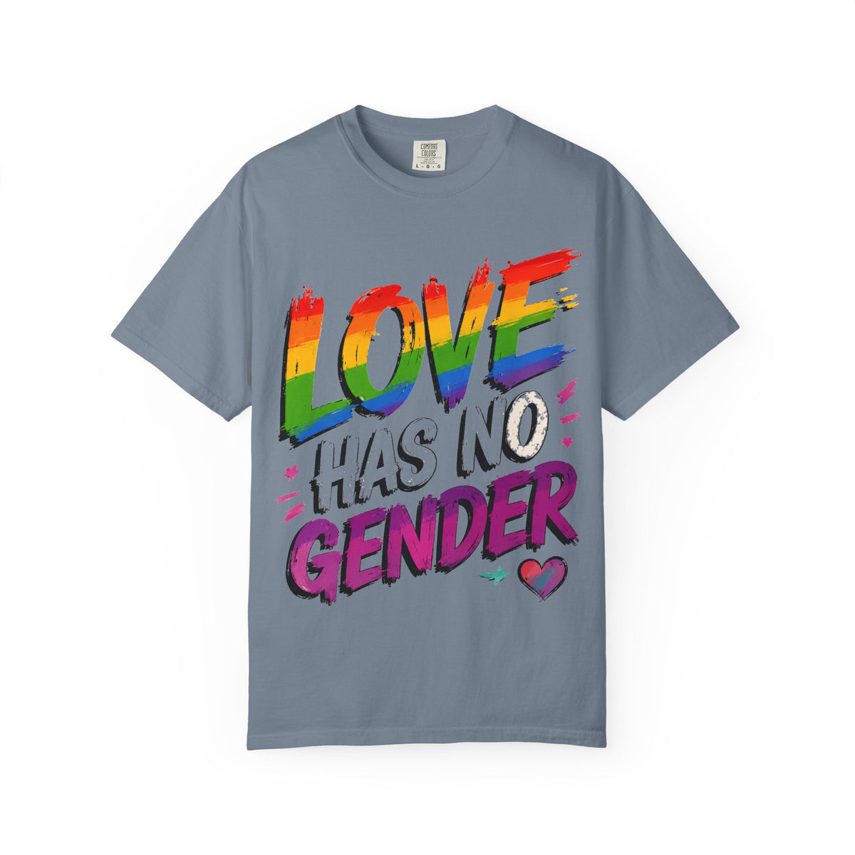 T-Shirt — "Love Has No Gender" Rainbow Pride Graphic Tee
