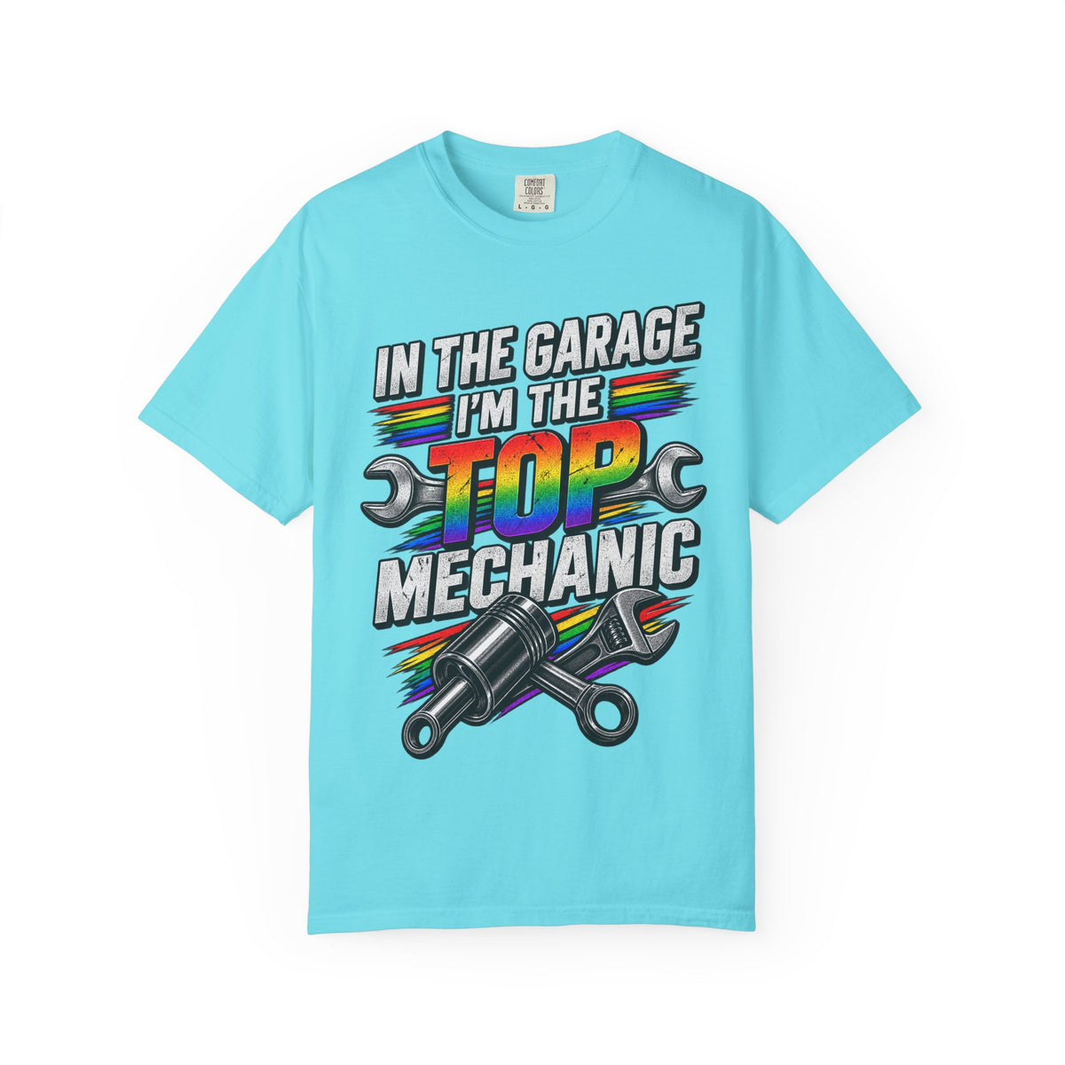 Top Mechanic T-Shirt — "In the Garage I'm the Top Mechanic" Graphic Tee