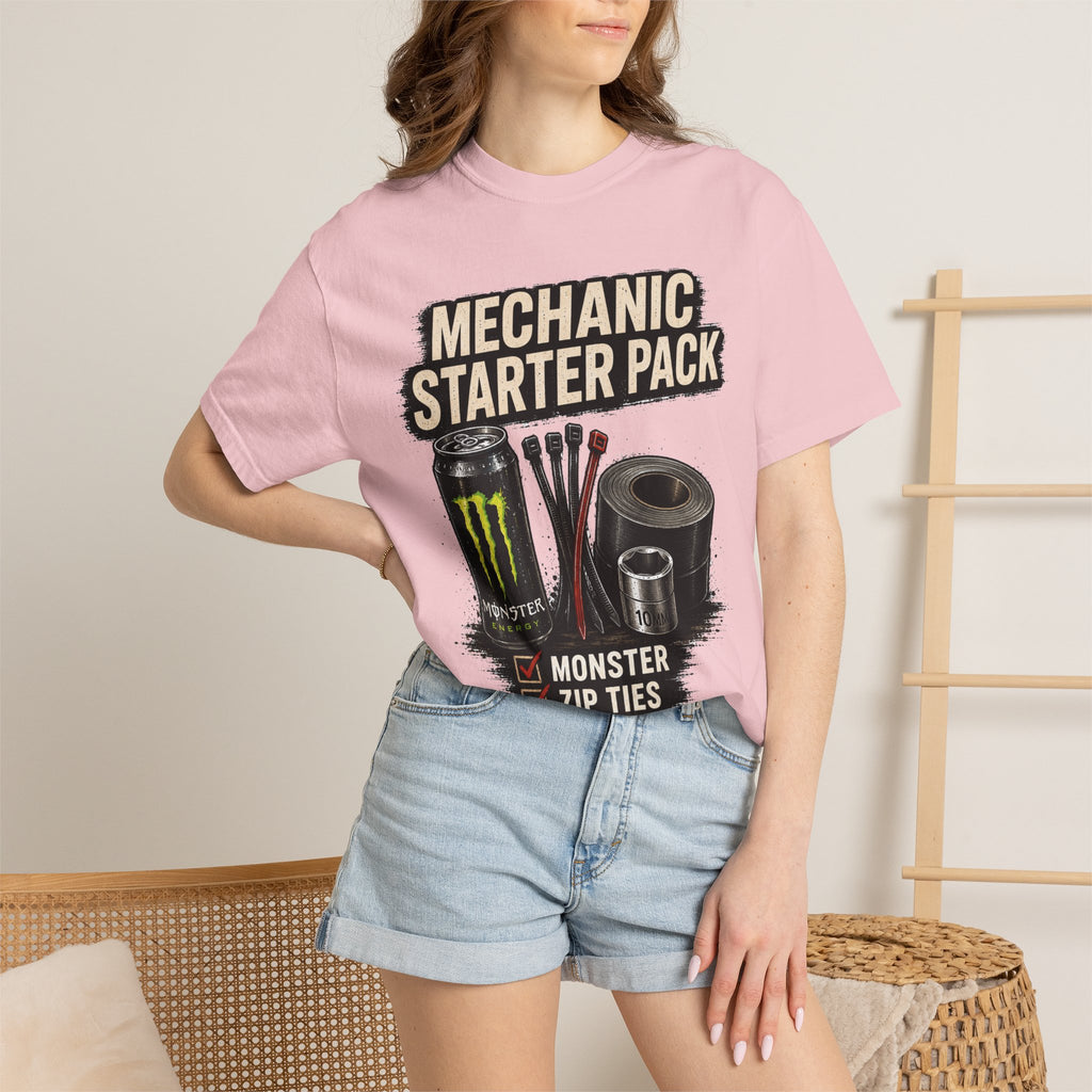 Mechanic Starter Pack T-Shirt — 'Mechanic Starter Pack' Graphic Tee