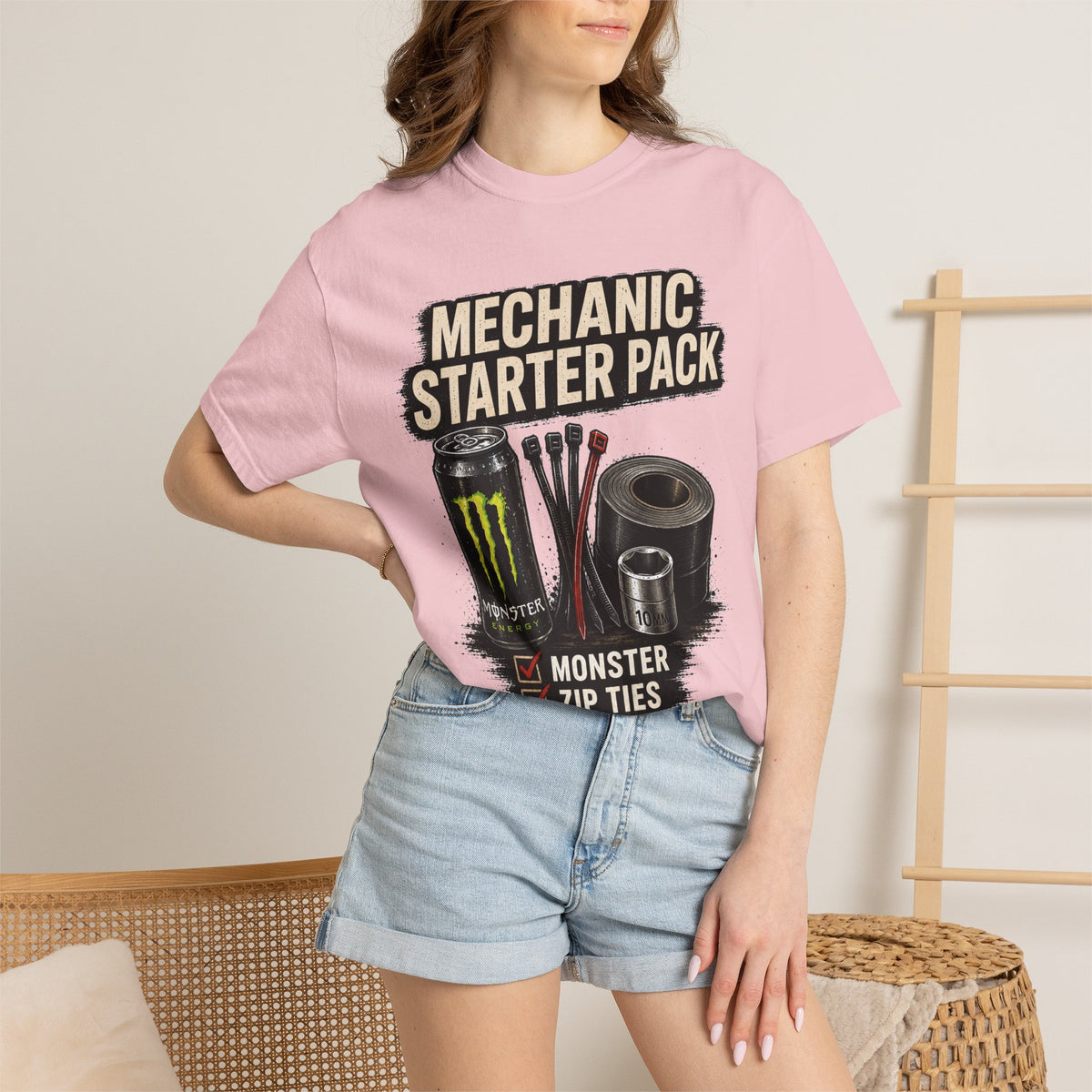 Mechanic Starter Pack T-Shirt — 'Mechanic Starter Pack' Graphic Tee