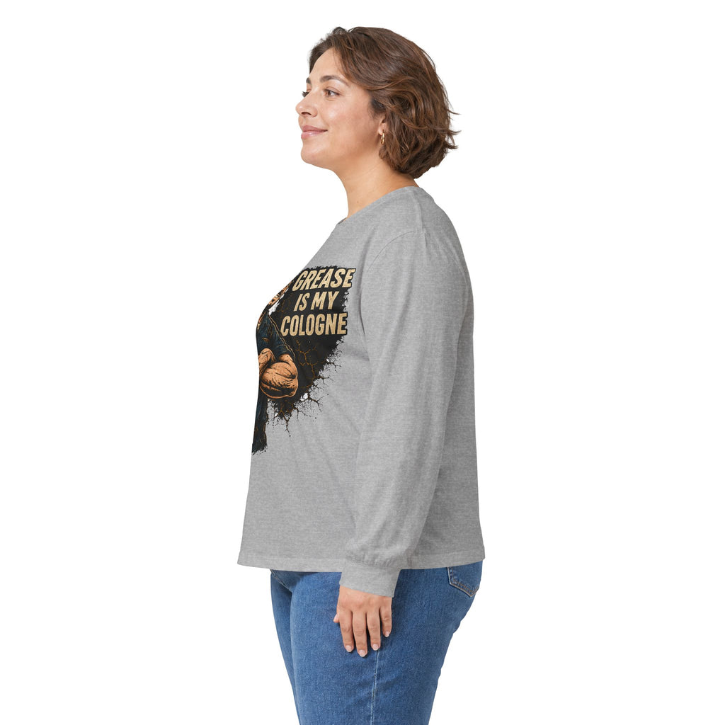 Grease Is My Cologne Long Sleeve Tee
