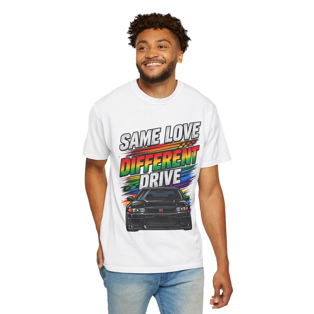 T-Shirt — "Same Love Different Drive" Car Graphic Tee