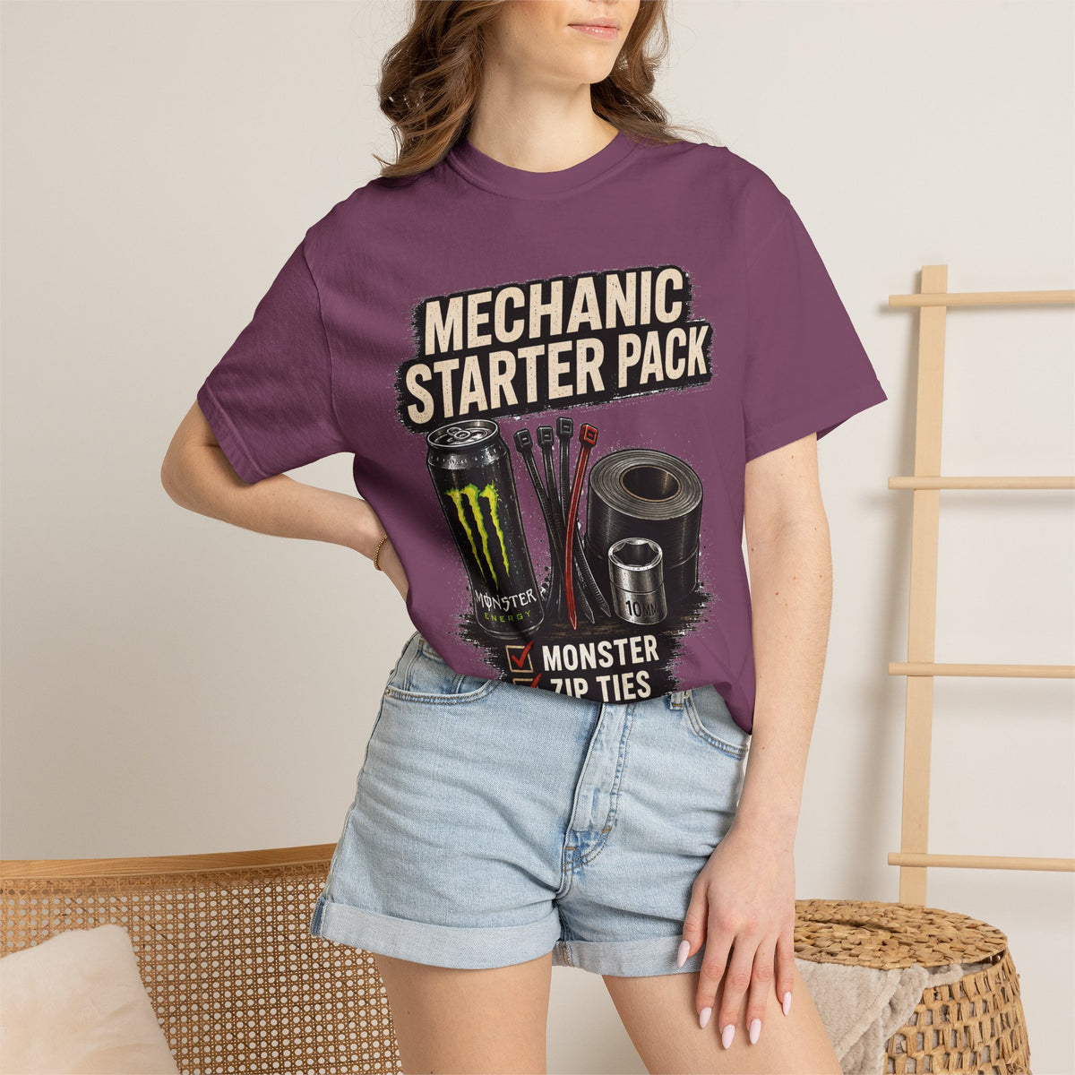 Mechanic Starter Pack T-Shirt — 'Mechanic Starter Pack' Graphic Tee