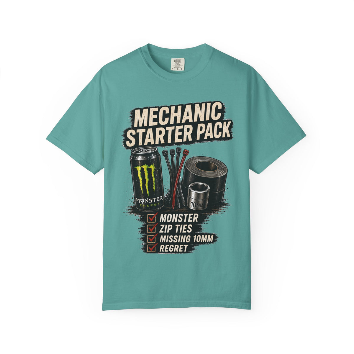 Mechanic Starter Pack T-Shirt — 'Mechanic Starter Pack' Graphic Tee