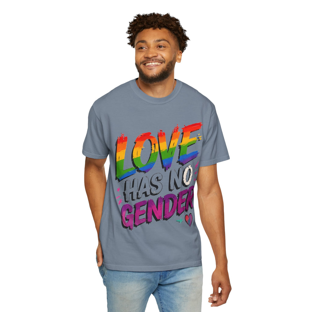 T-Shirt — "Love Has No Gender" Rainbow Pride Graphic Tee