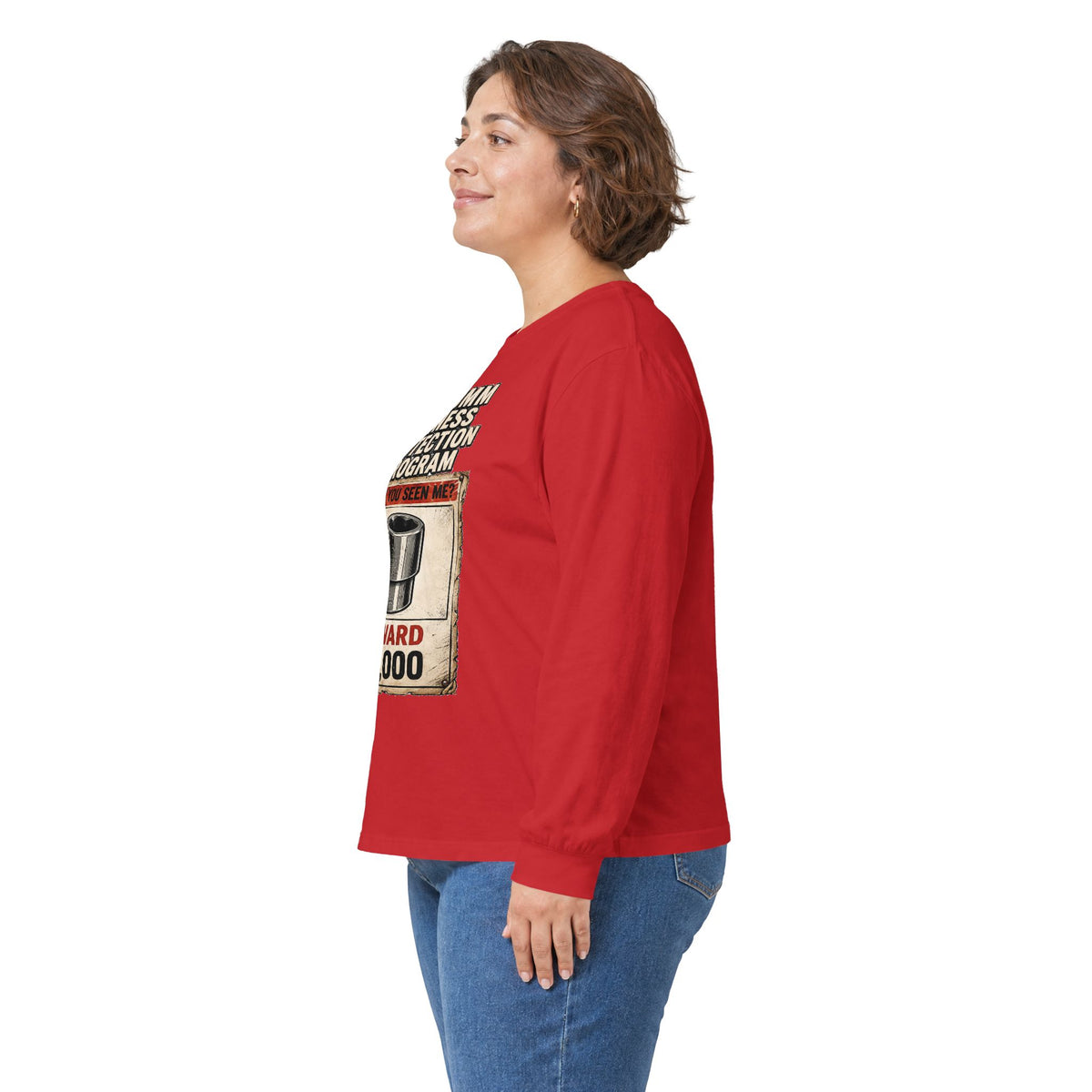 Long Sleeve Tee — “10mm Witness Protection Program” Wanted Poster Design