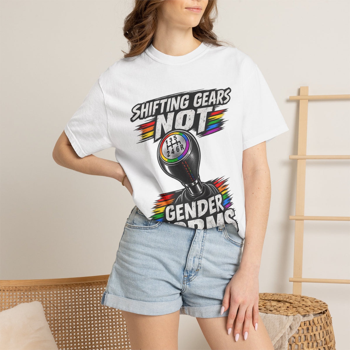 Shifting Gears Not Gender Norms T-Shirt