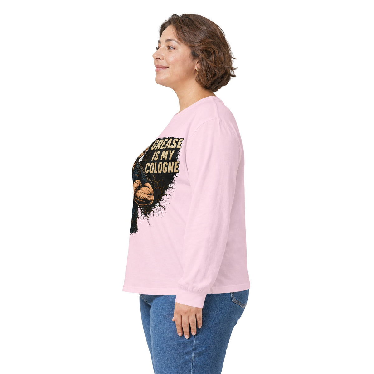 Grease Is My Cologne Long Sleeve Tee