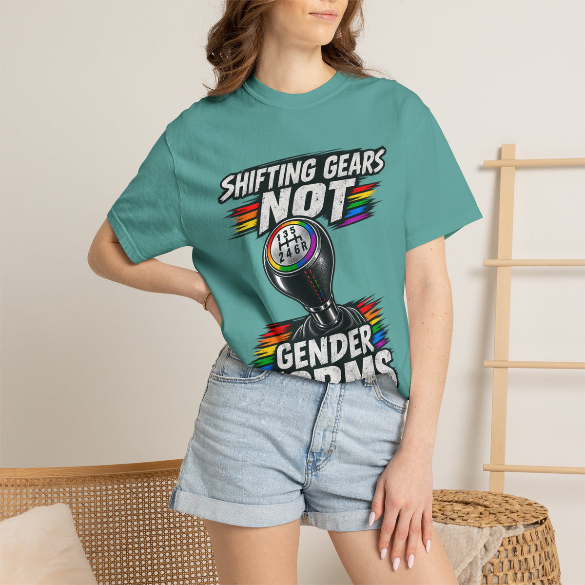 Shifting Gears Not Gender Norms T-Shirt
