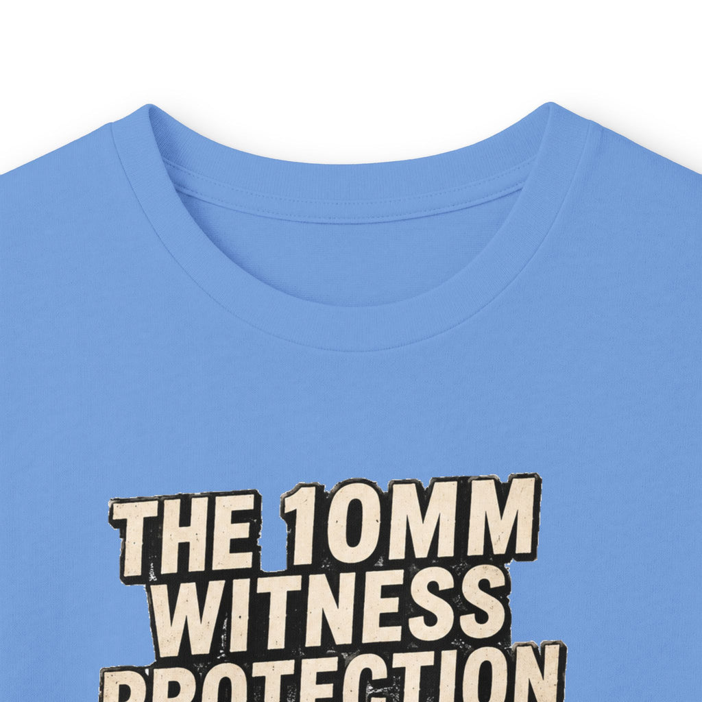 Long Sleeve Tee — “10mm Witness Protection Program” Wanted Poster Design