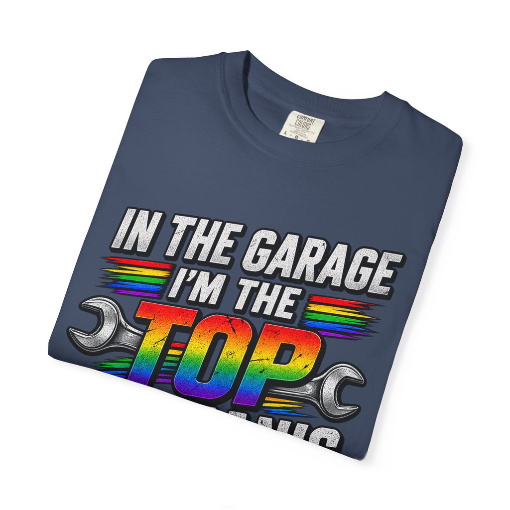 Top Mechanic T-Shirt — "In the Garage I'm the Top Mechanic" Graphic Tee