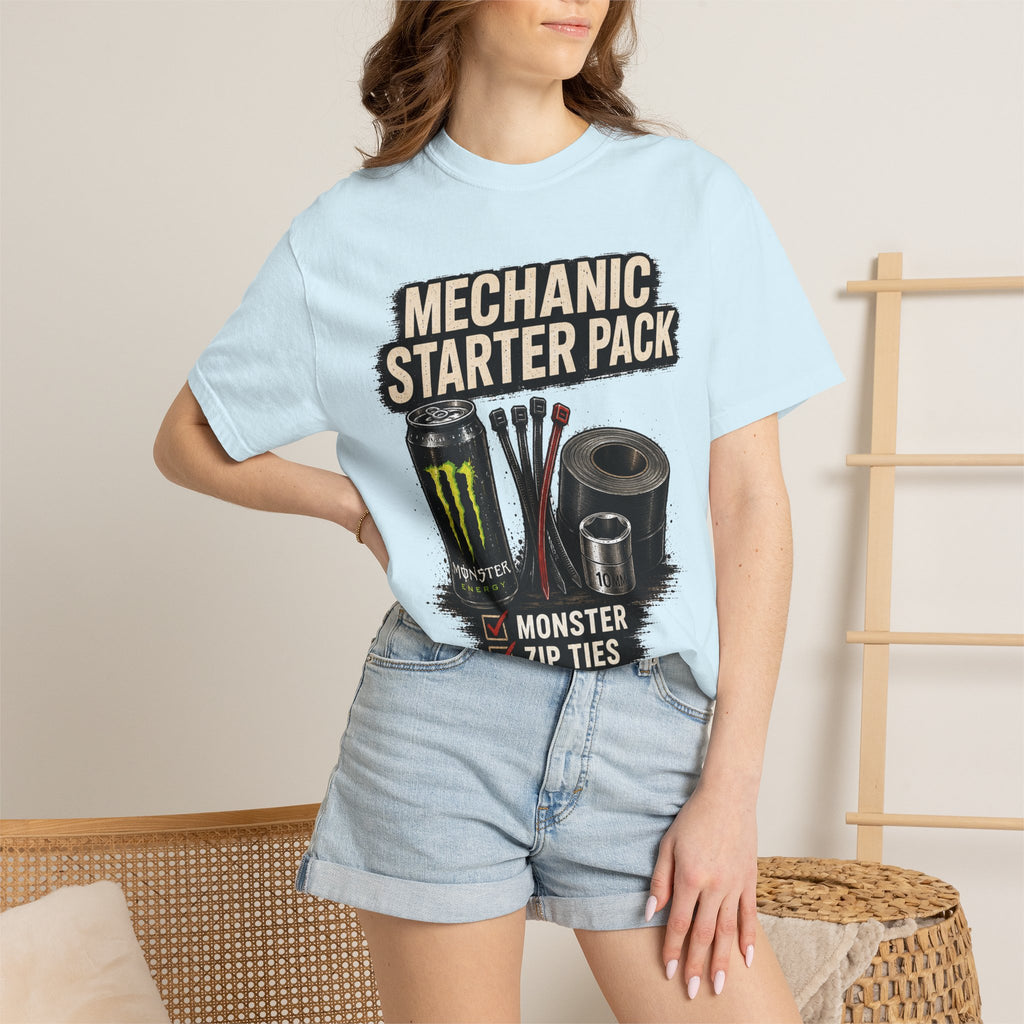 Mechanic Starter Pack T-Shirt — 'Mechanic Starter Pack' Graphic Tee