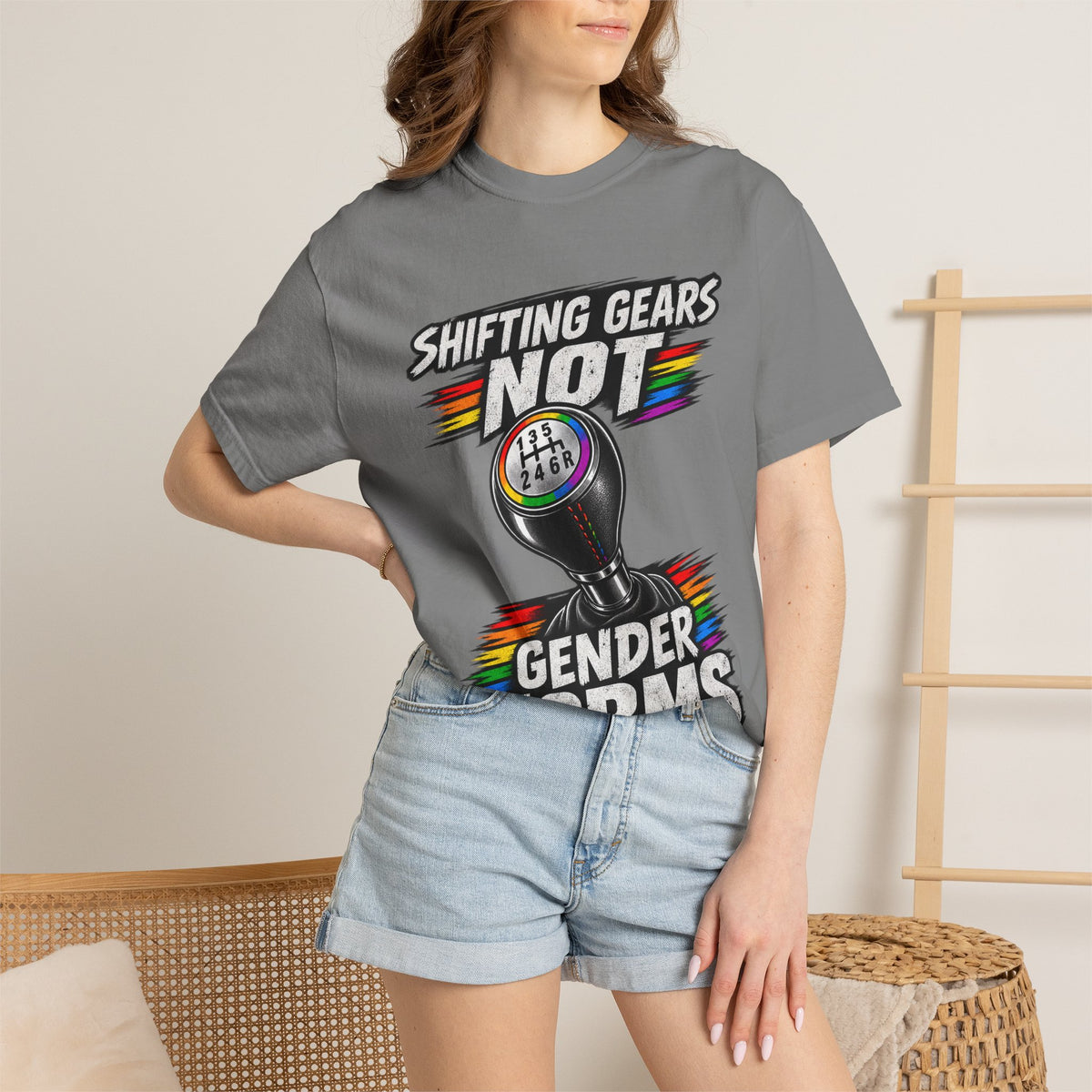 Shifting Gears Not Gender Norms T-Shirt
