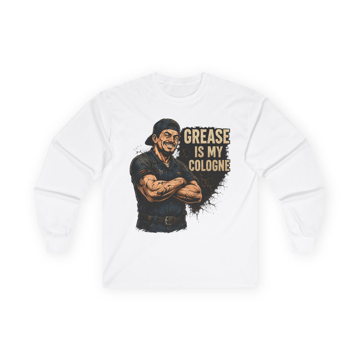 Grease Is My Cologne Long Sleeve Tee