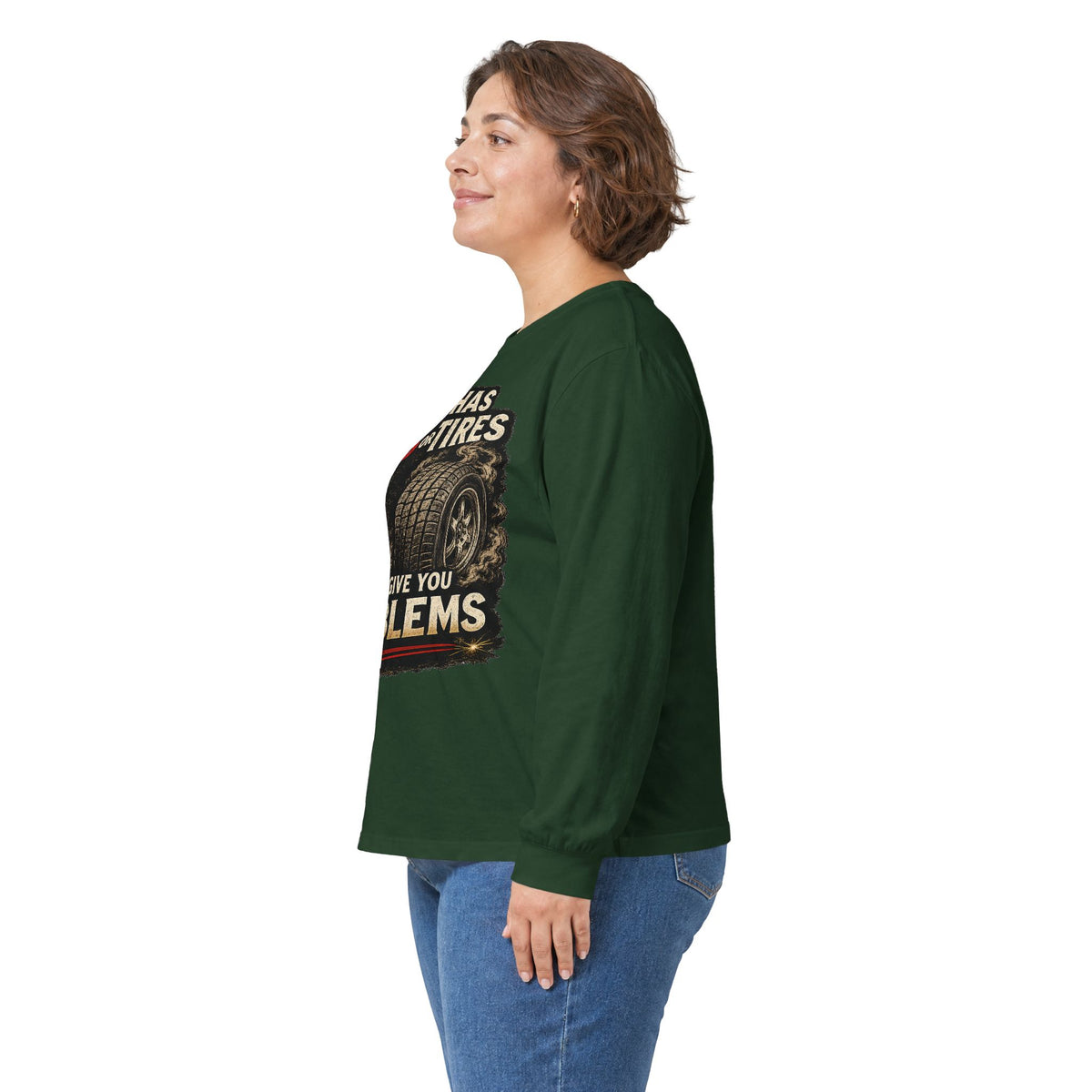 Long Sleeve Tee - 'If It Has Tits or Tires It Will Give You Problems' Vintage Off-Road Humor #2