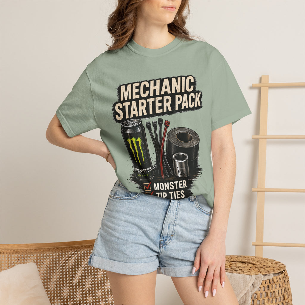 Mechanic Starter Pack T-Shirt — 'Mechanic Starter Pack' Graphic Tee