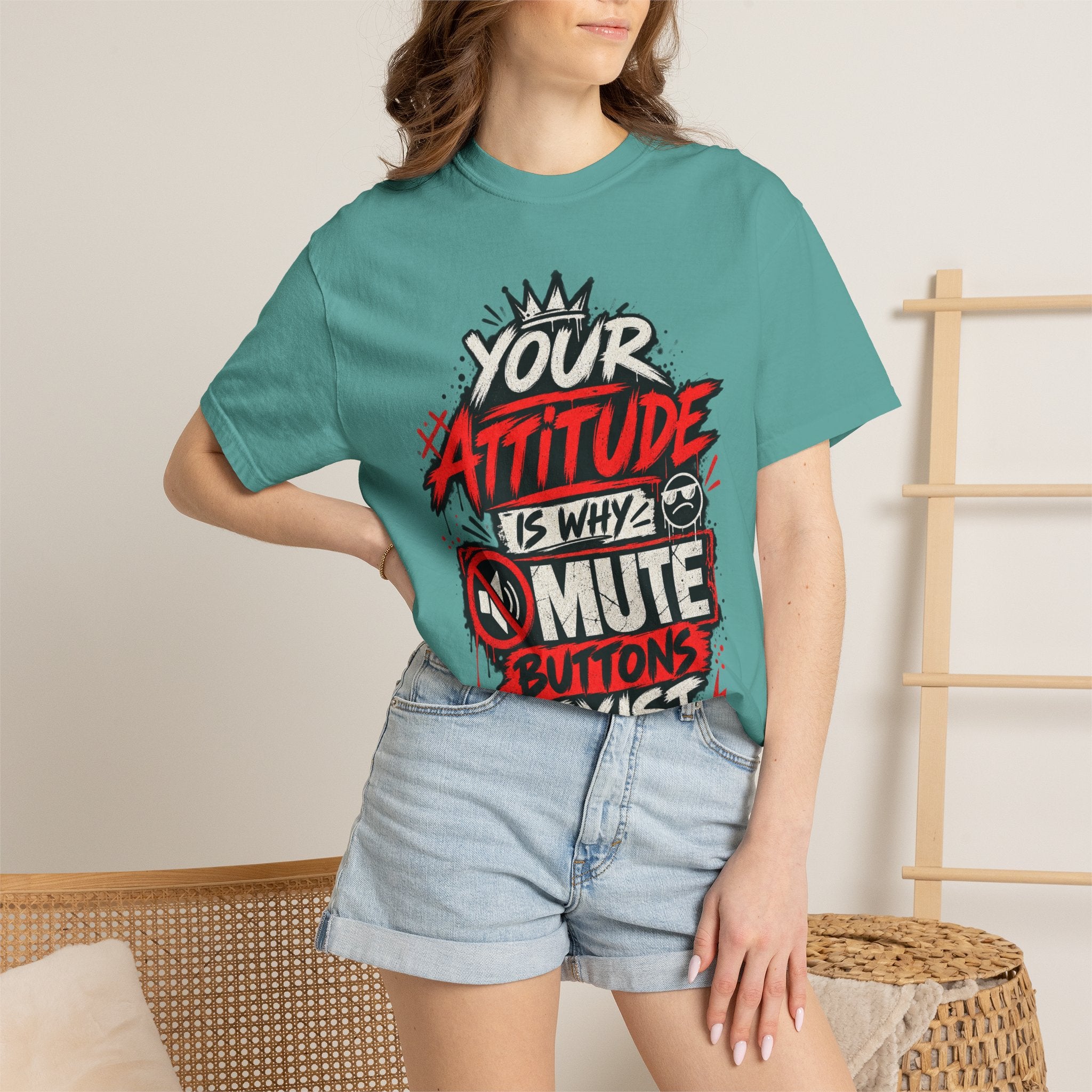 “Your Attitude Is Why Mute Buttons Exist” Graphic Tee