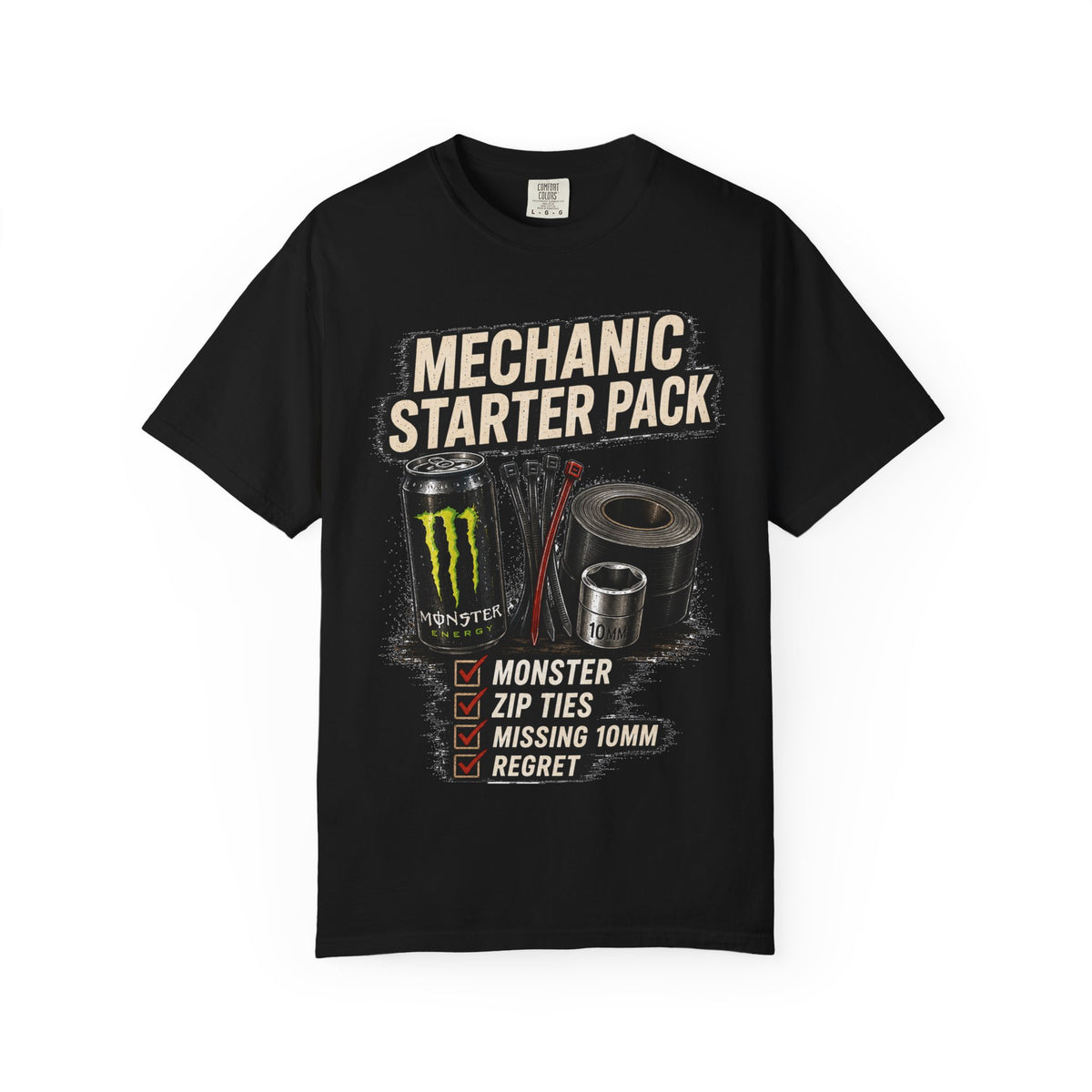 Mechanic Starter Pack T-Shirt — 'Mechanic Starter Pack' Graphic Tee