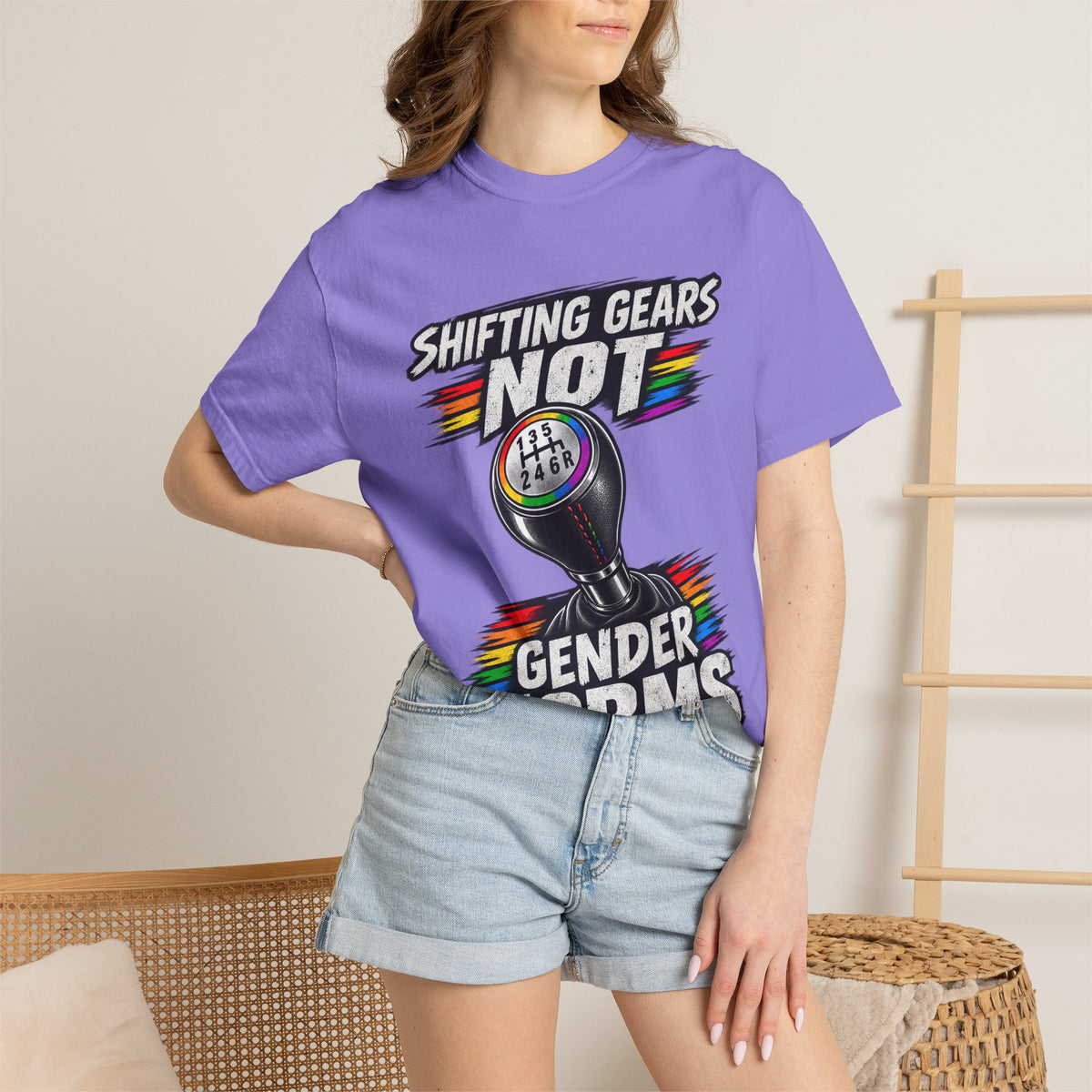 Shifting Gears Not Gender Norms T-Shirt