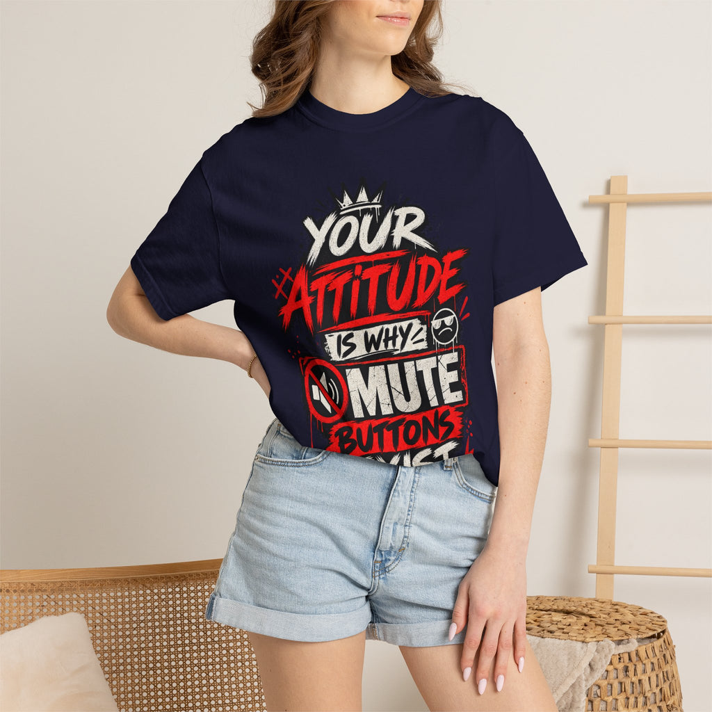 “Your Attitude Is Why Mute Buttons Exist” Graphic Tee