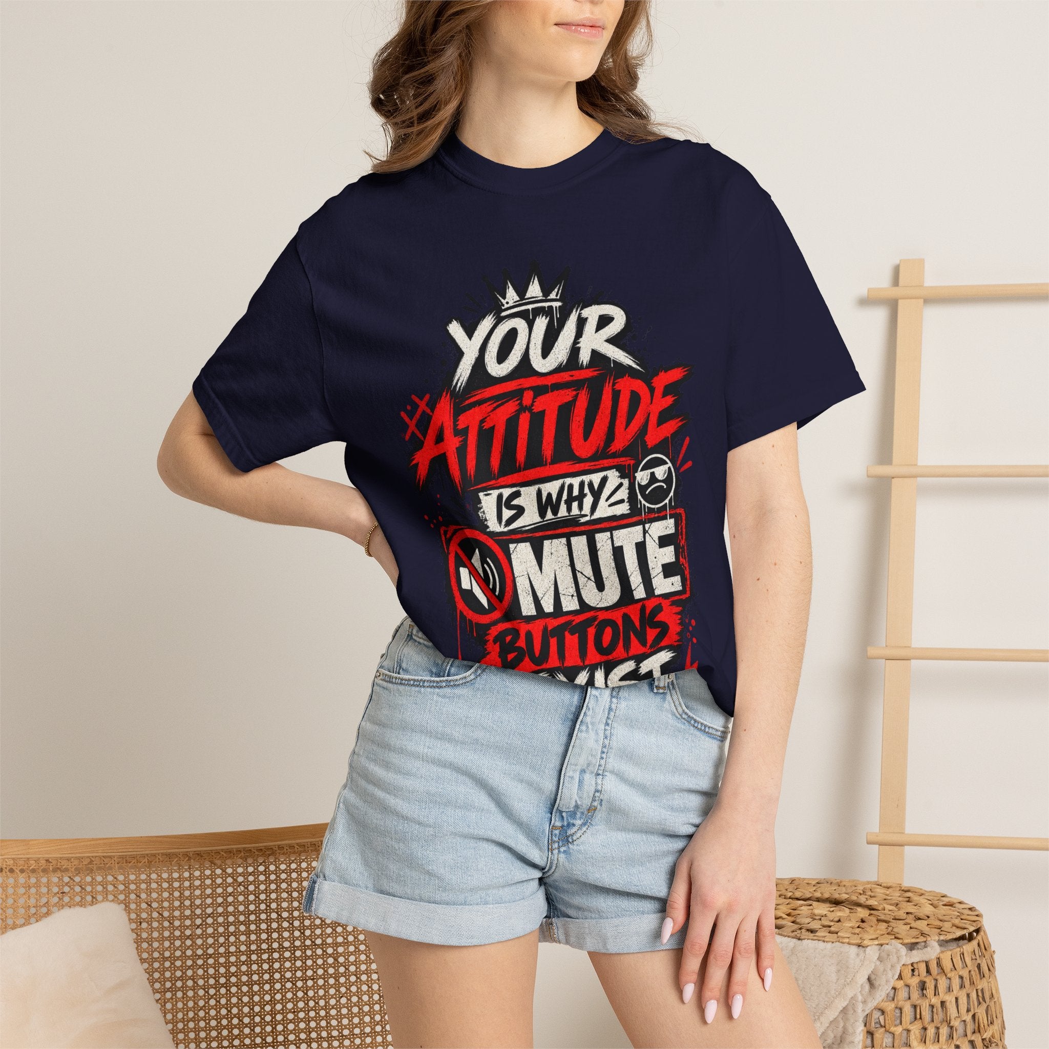 “Your Attitude Is Why Mute Buttons Exist” Graphic Tee