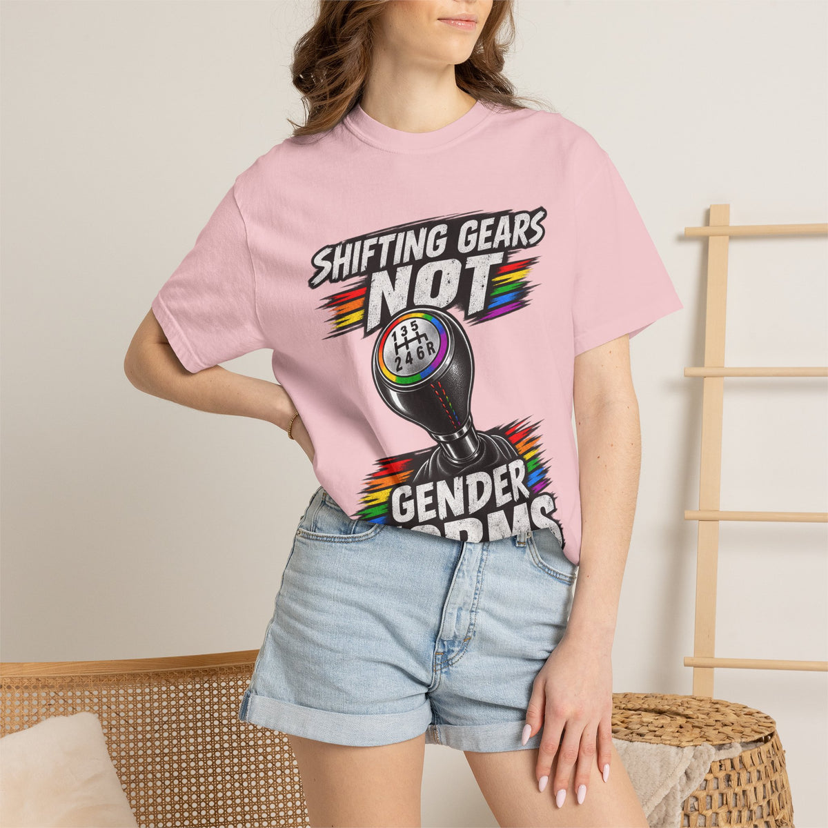 Shifting Gears Not Gender Norms T-Shirt
