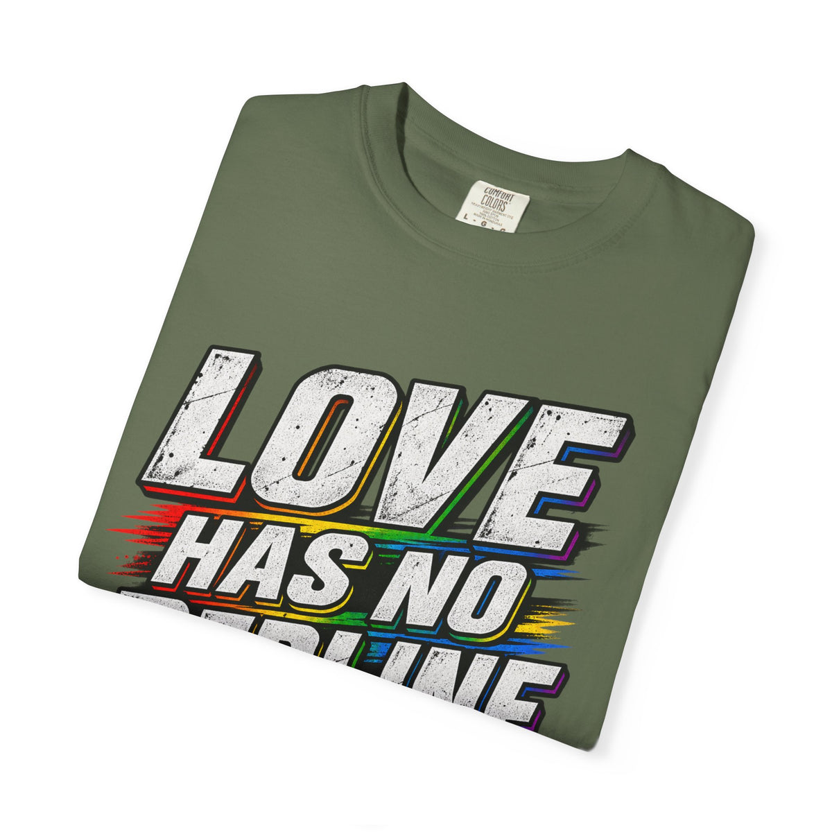 Love Has No Redline T-Shirt — Rainbow Speedometer Pride Tee