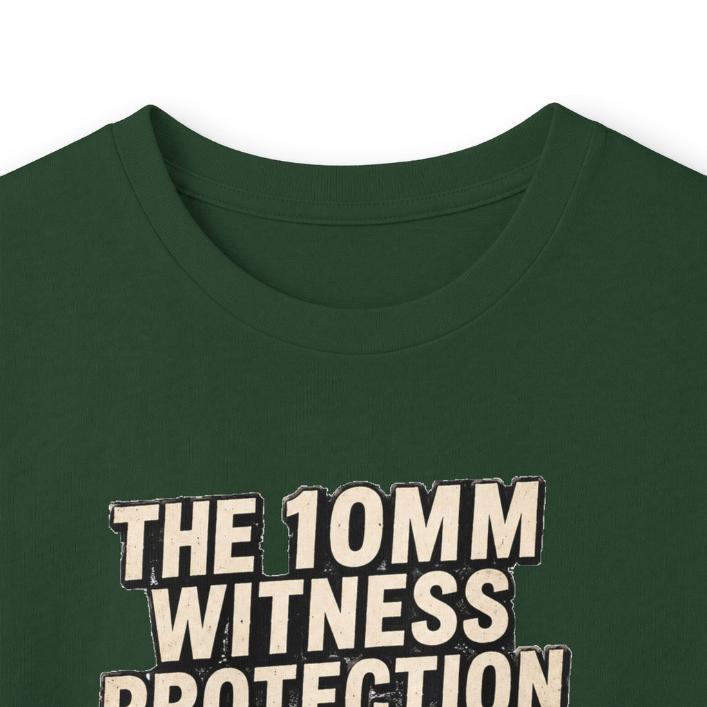 Long Sleeve Tee — “10mm Witness Protection Program” Wanted Poster Design