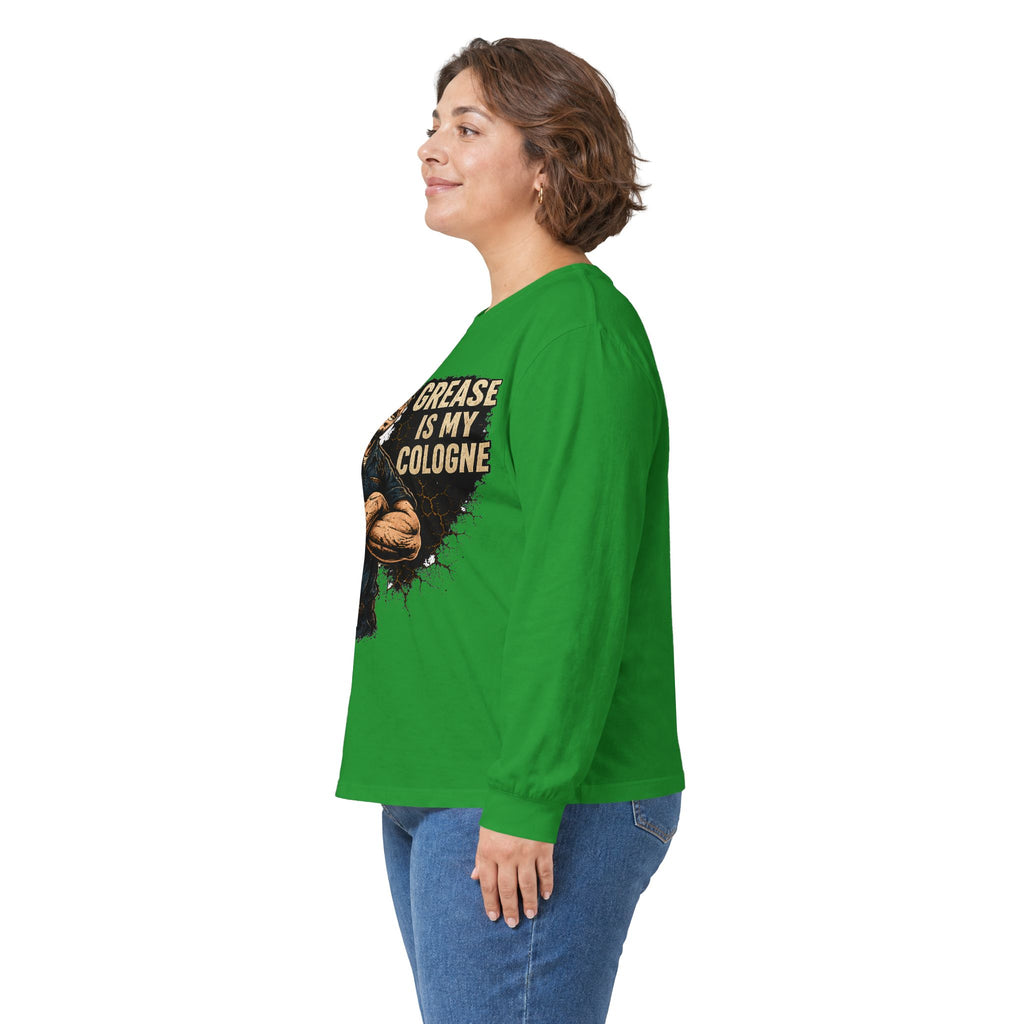 Grease Is My Cologne Long Sleeve Tee
