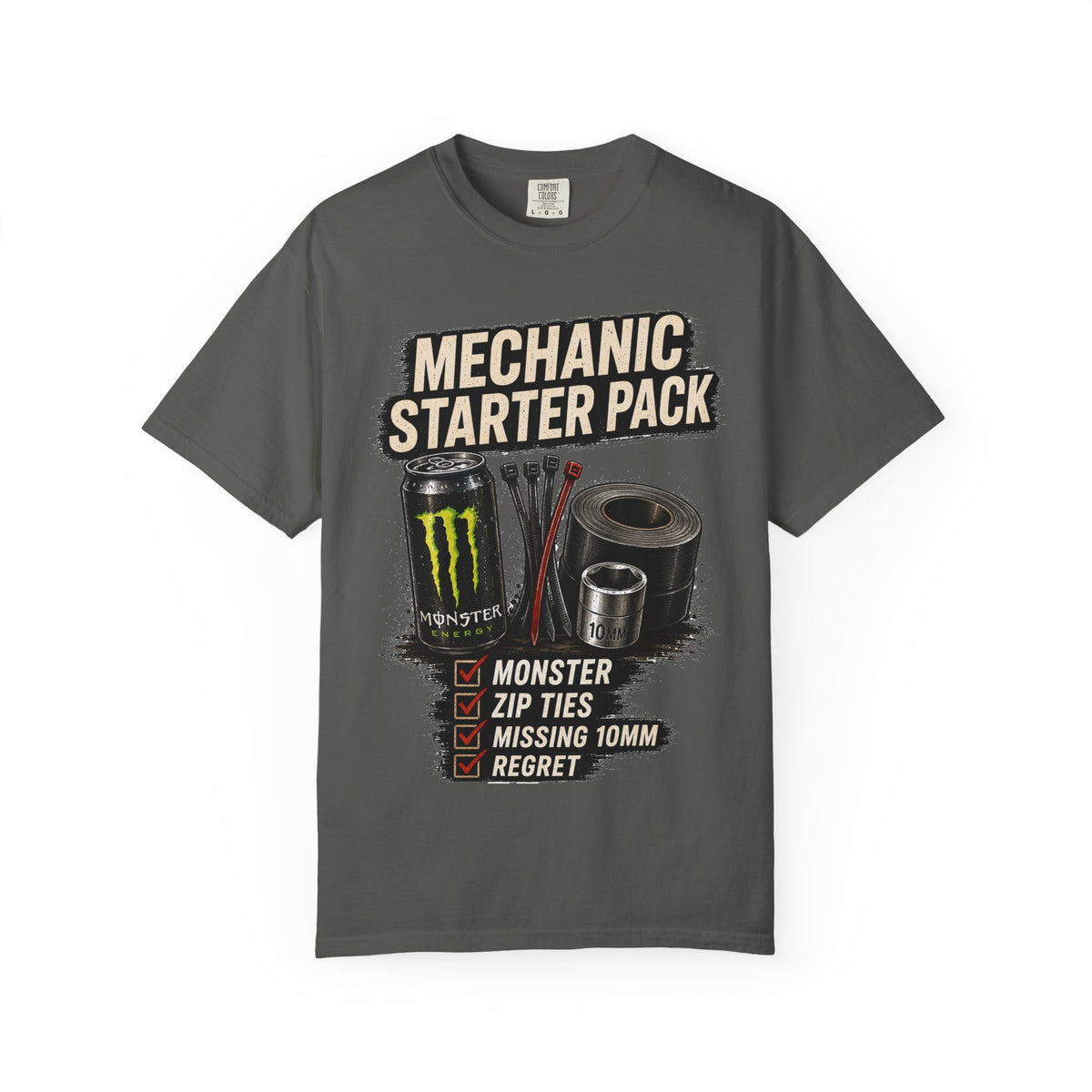 Mechanic Starter Pack T-Shirt — 'Mechanic Starter Pack' Graphic Tee