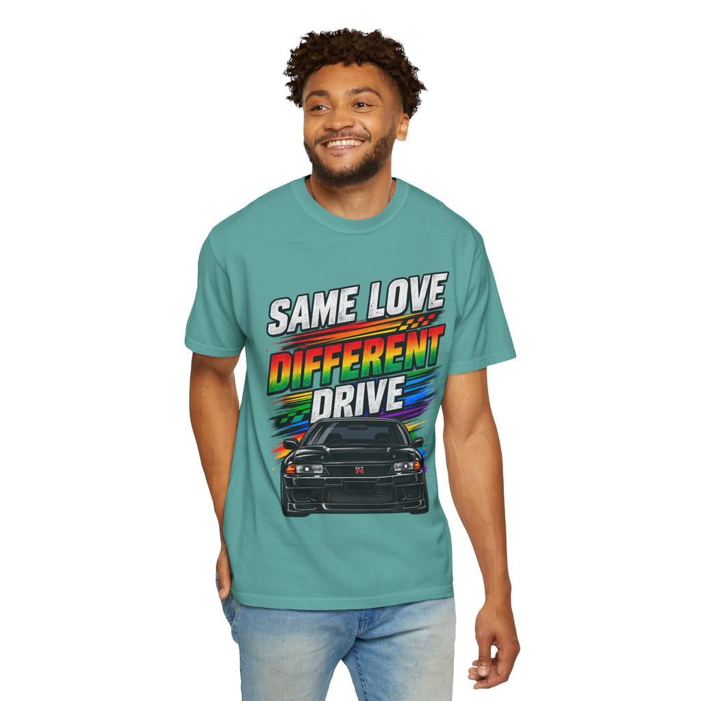 T-Shirt — "Same Love Different Drive" Car Graphic Tee
