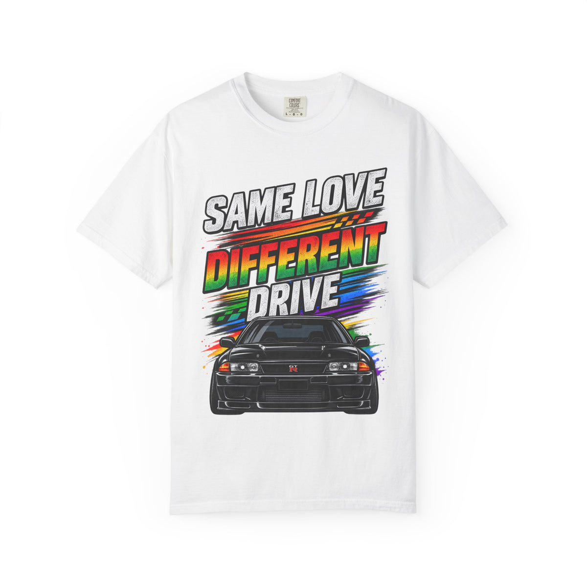 T-Shirt — "Same Love Different Drive" Car Graphic Tee