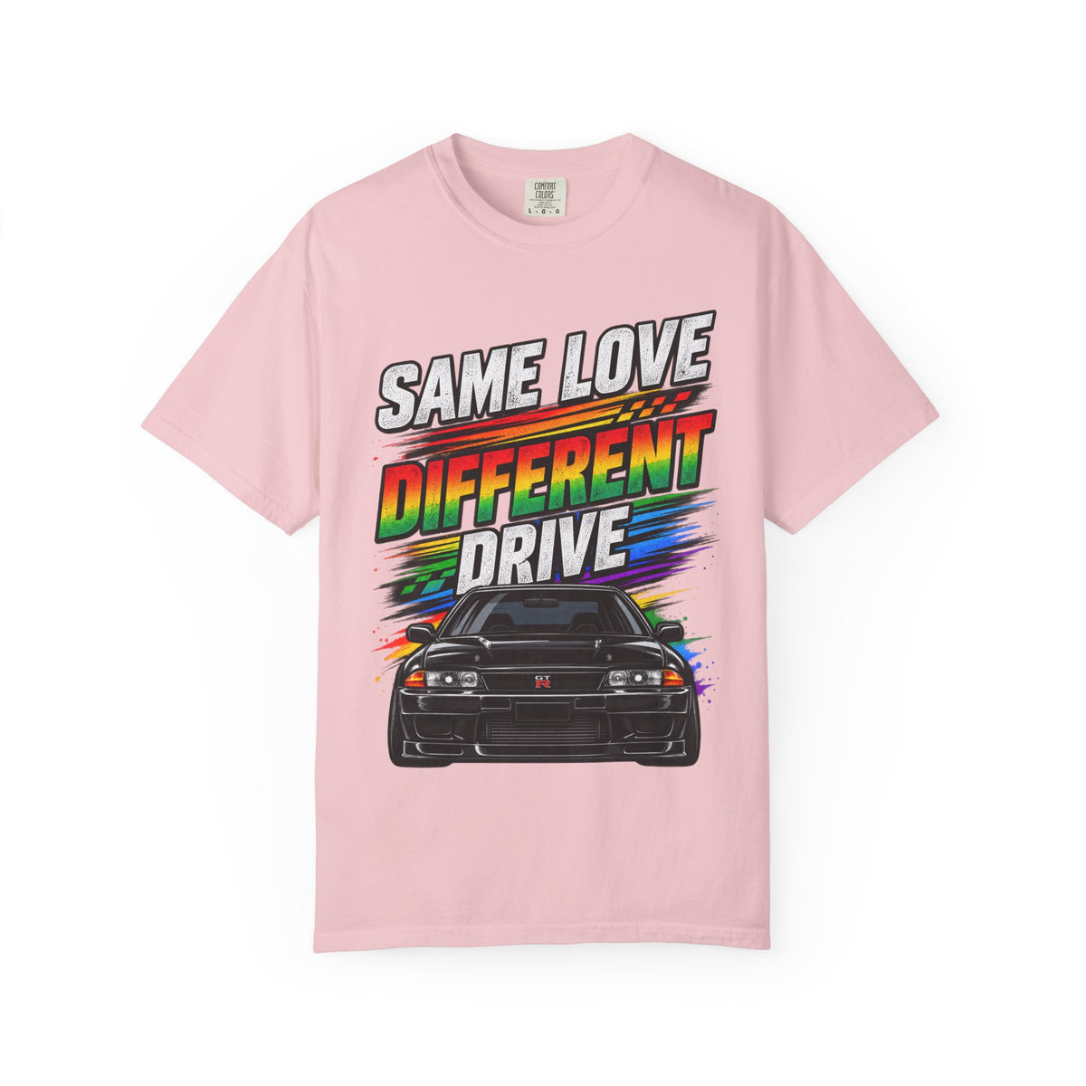 T-Shirt — "Same Love Different Drive" Car Graphic Tee