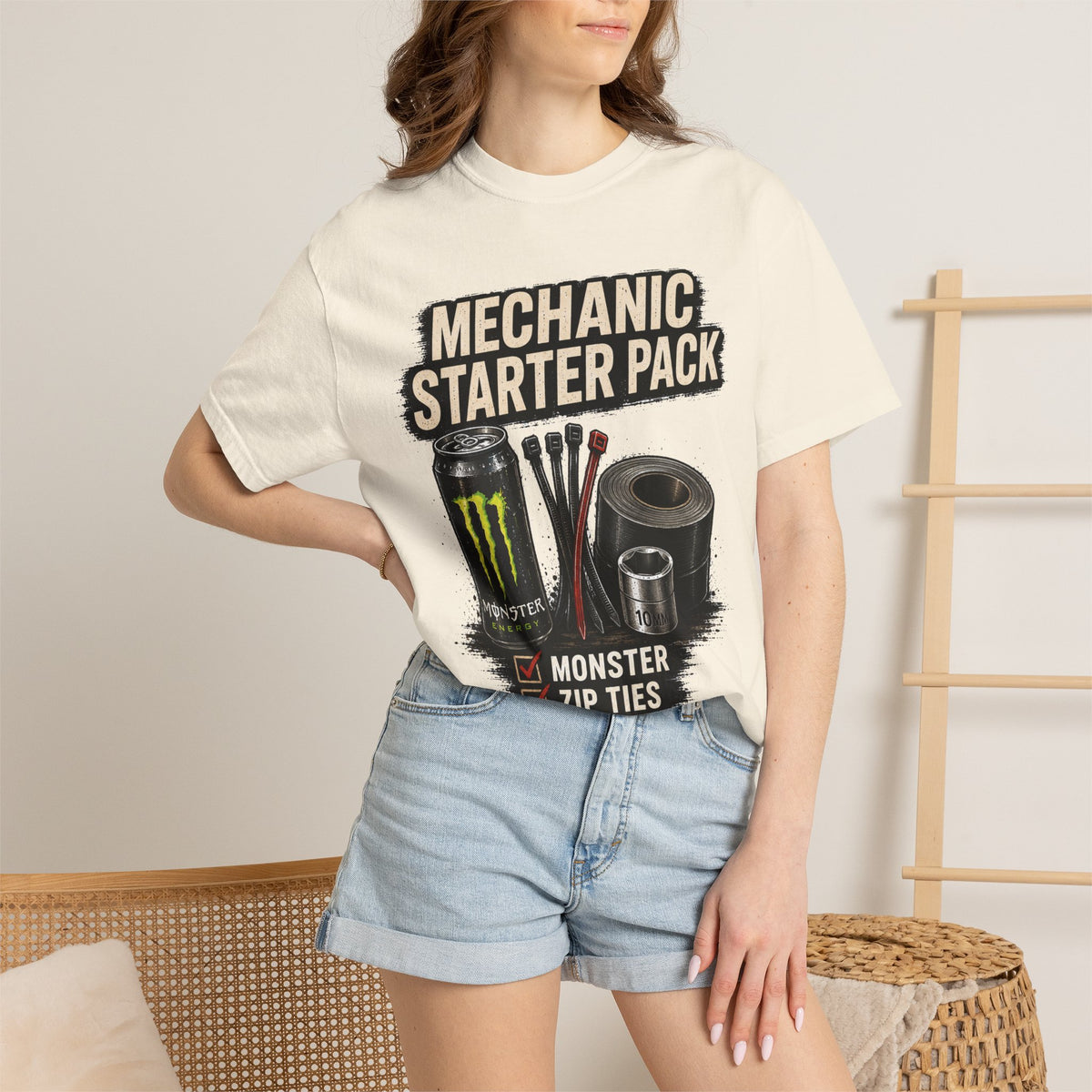 Mechanic Starter Pack T-Shirt — 'Mechanic Starter Pack' Graphic Tee