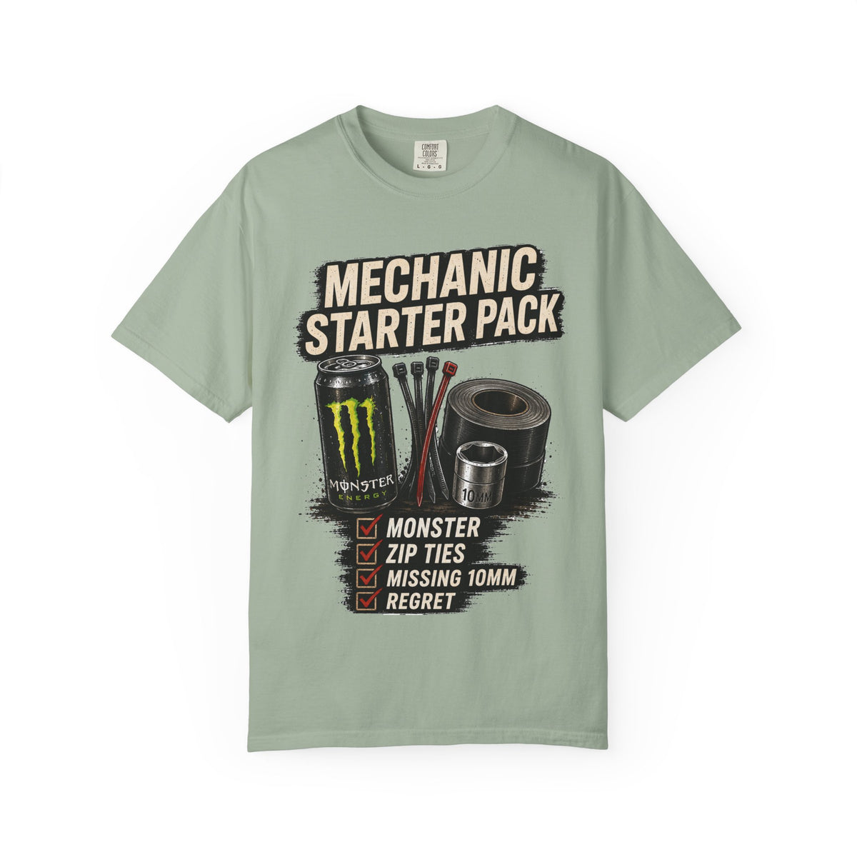 Mechanic Starter Pack T-Shirt — 'Mechanic Starter Pack' Graphic Tee